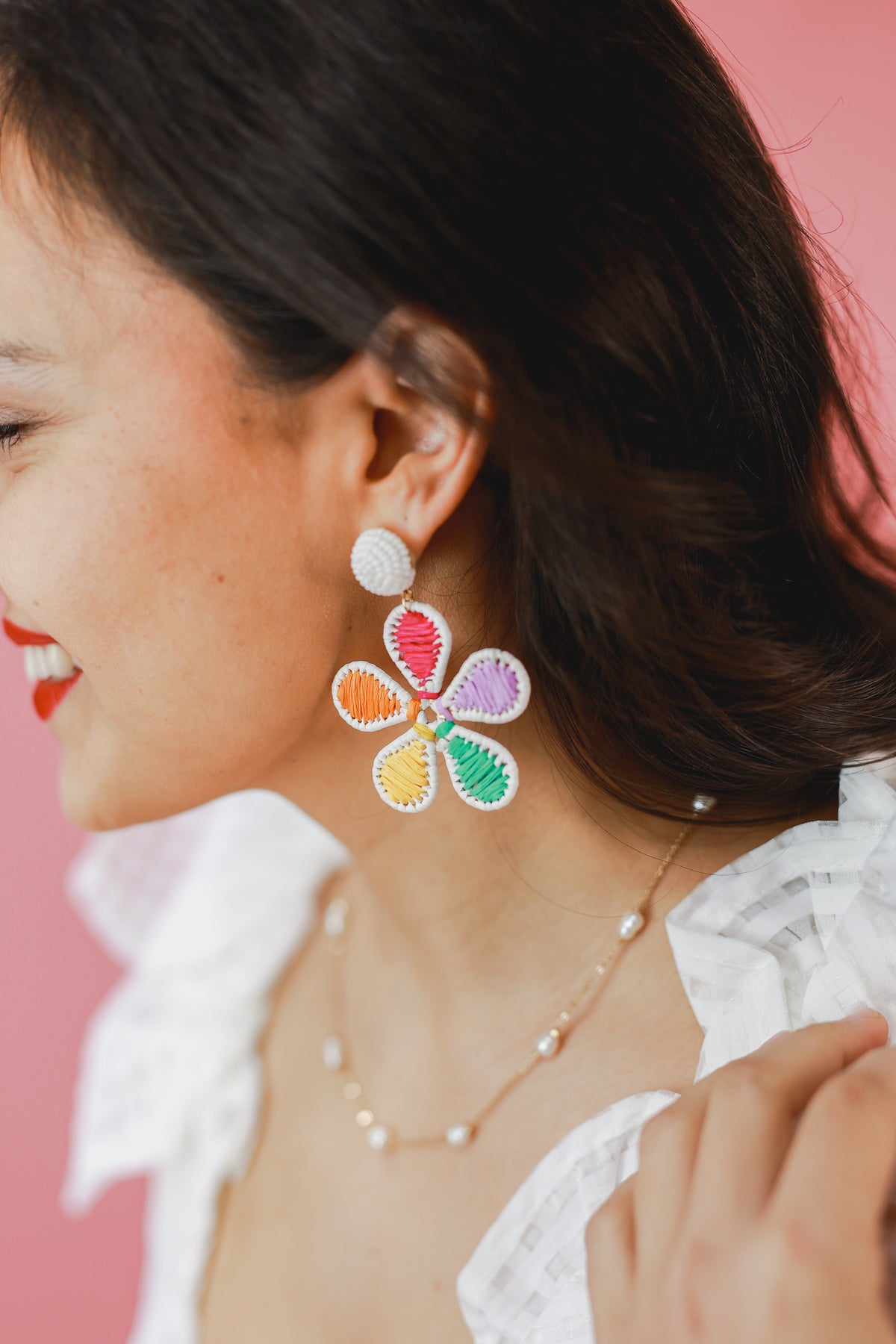 Flower Power Earrings In Multi-Sam Mi Jewelry-Southern House