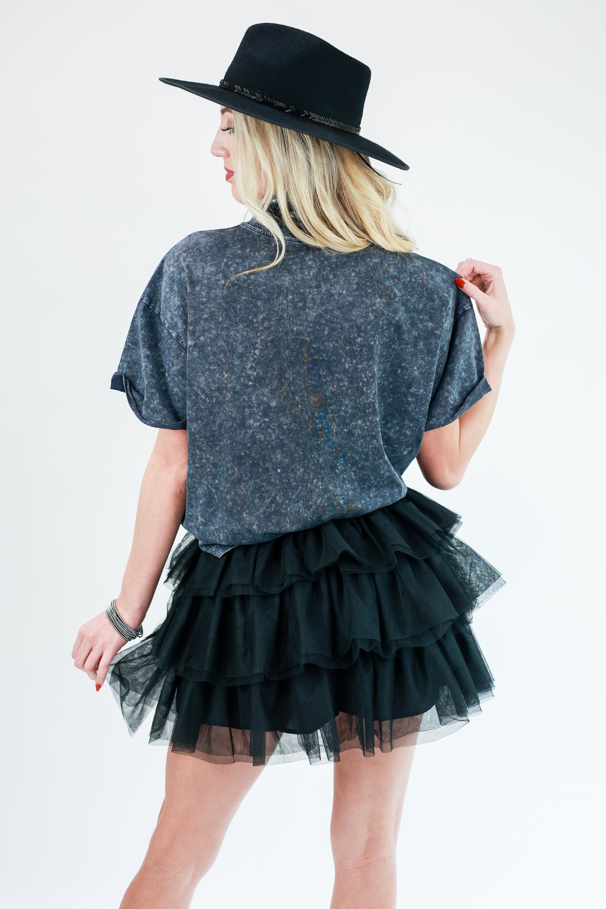 Party Move Tulle Skort In Black-Skirt-entro-Southern House