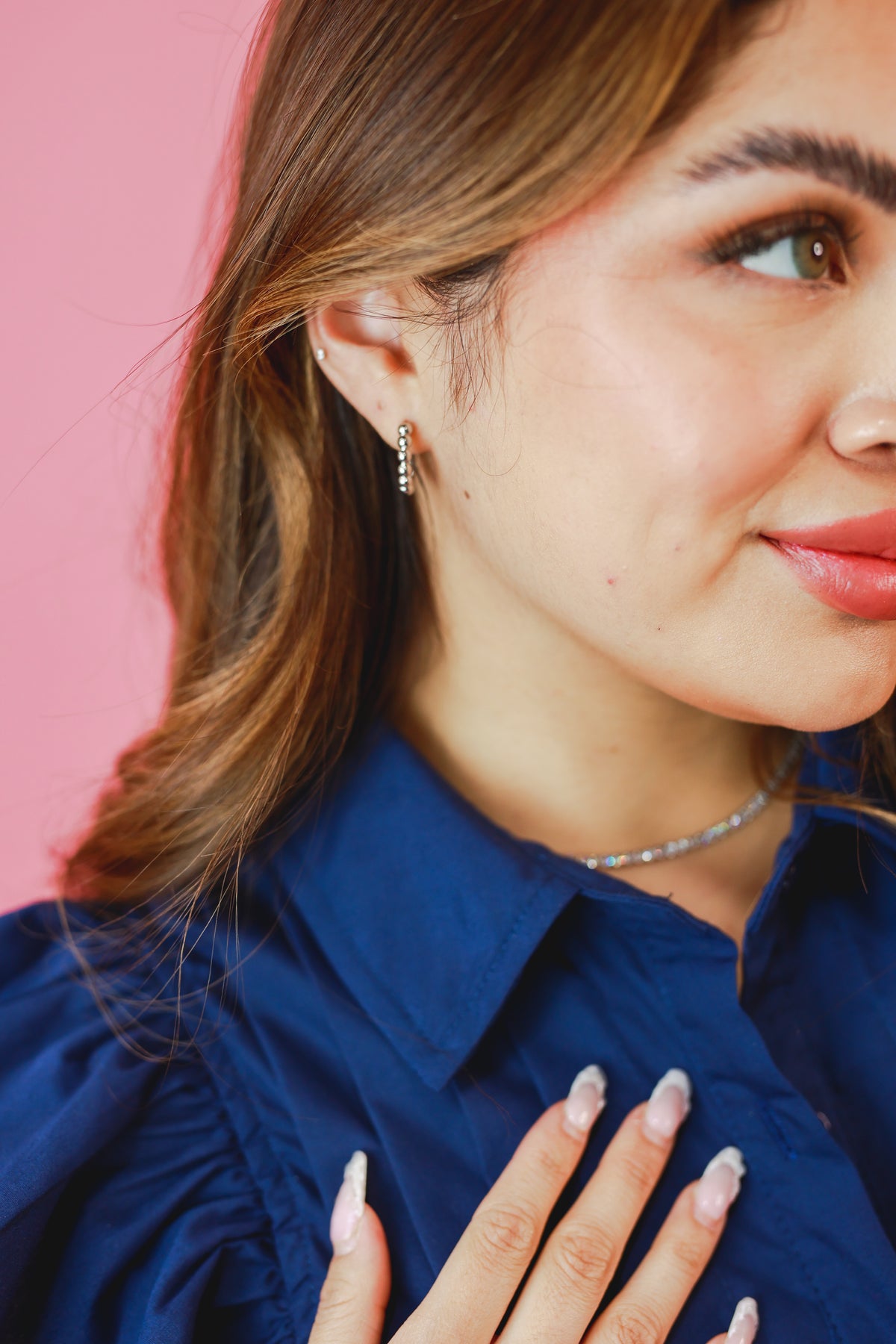 One Of A Kind Huggie Earrings In Silver-Earrings-Sam Mi Jewelry-Southern House