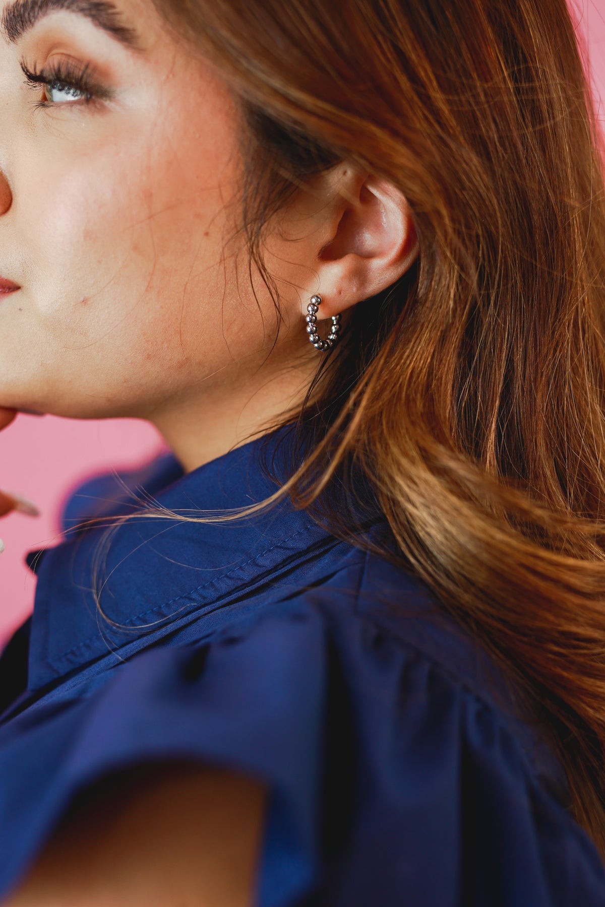 One Of A Kind Huggie Earrings In Silver-Earrings-Sam Mi Jewelry-Southern House