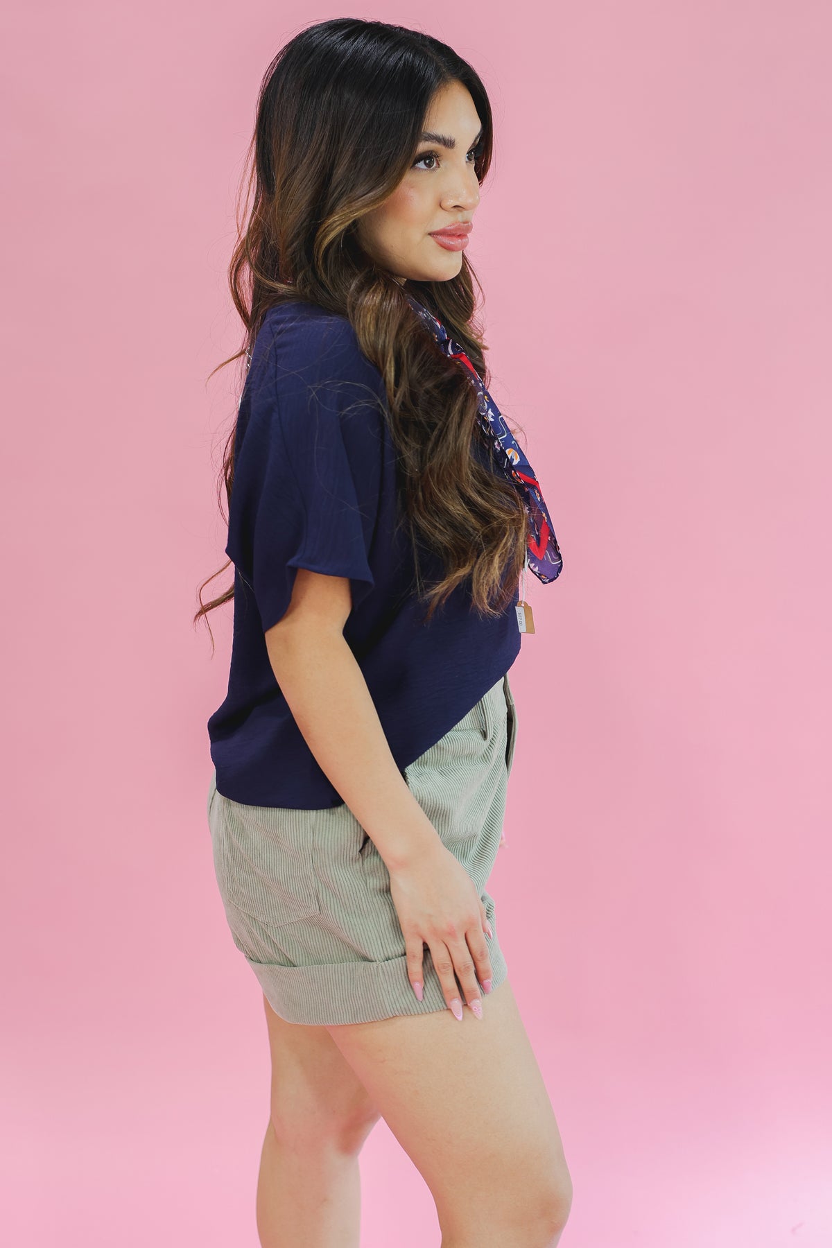 Living In Style Shift Top In Navy-Shirts/Top-Entro-Southern House