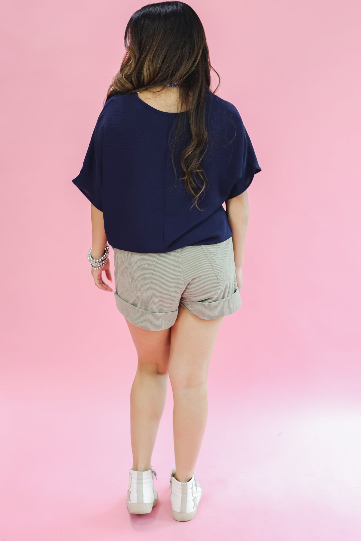 Living In Style Shift Top In Navy-Shirts/Top-Entro-Southern House