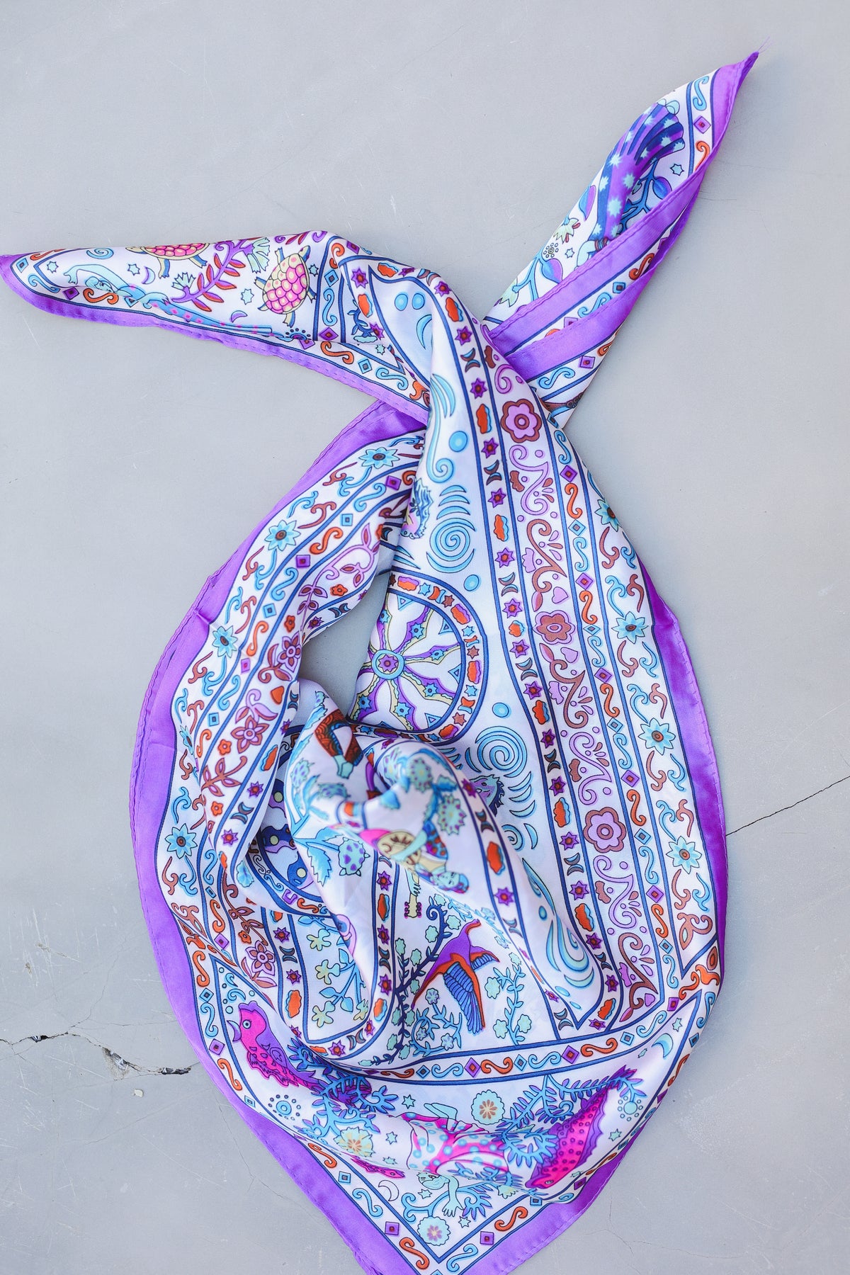 Mystic Garden Boho Scarf - Purple-Joia-Southern House