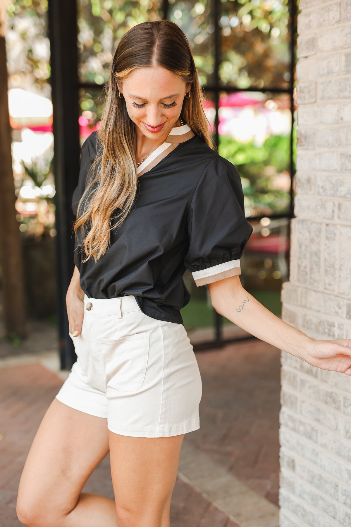Kindness Counts Top - Black-Shirt/Tops-Southern House