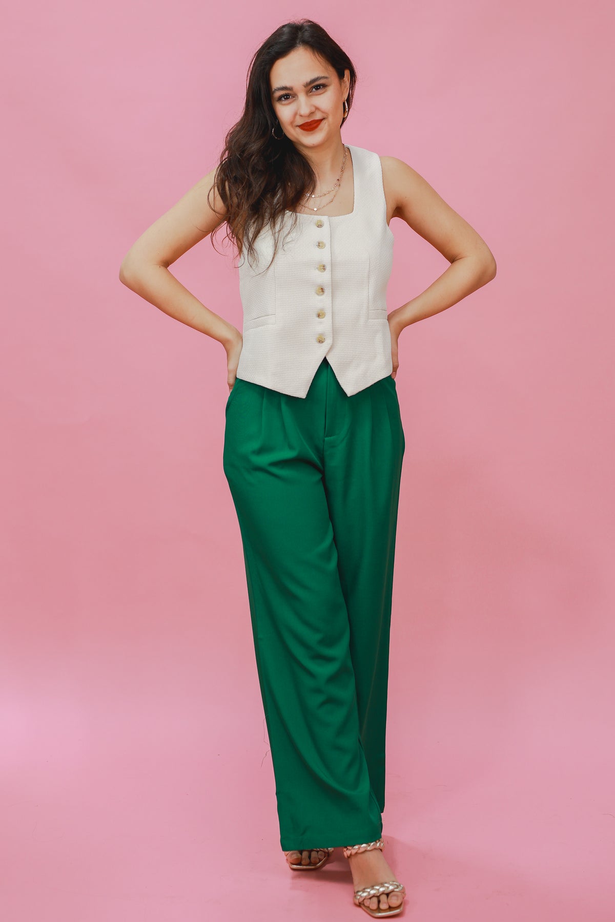Style Match Trousers In Kelly Green-eesome-Southern House