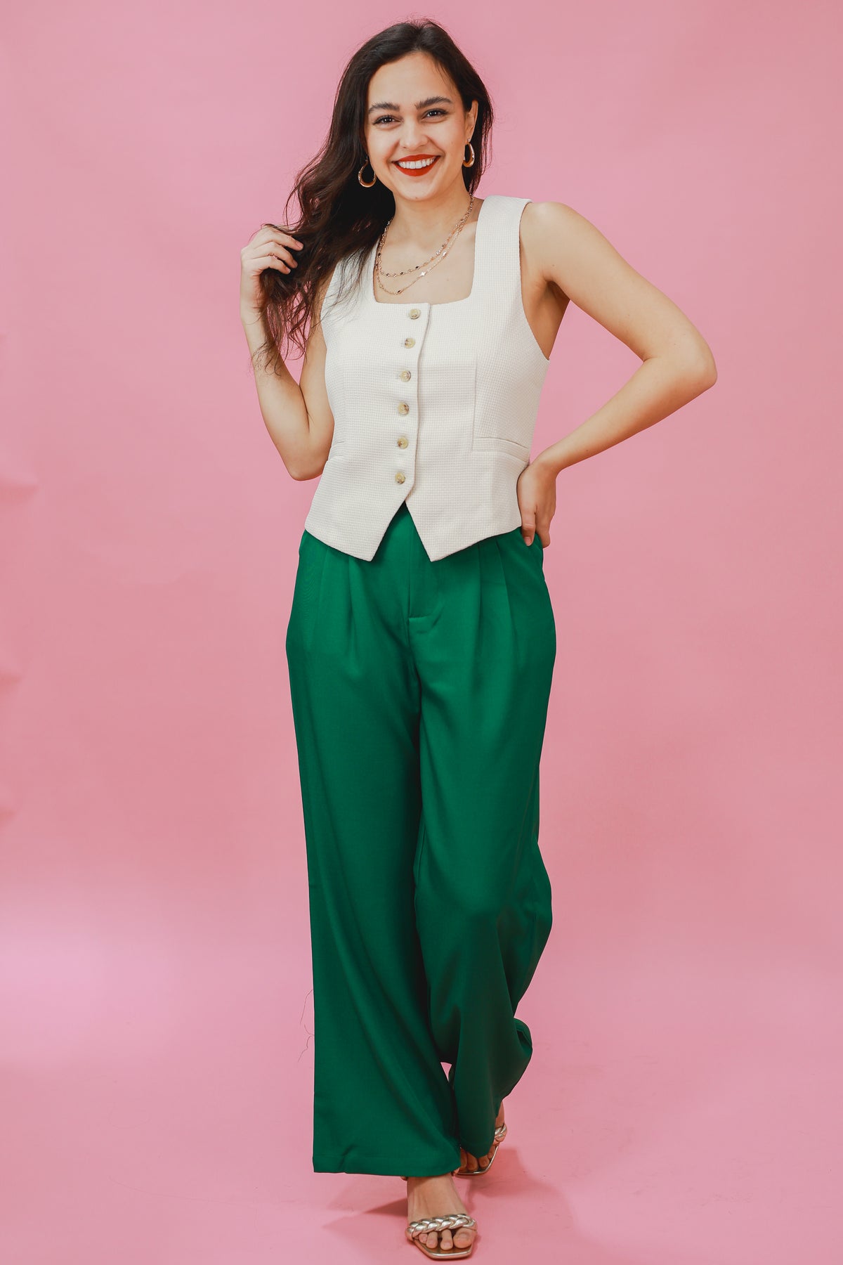 Style Match Trousers In Kelly Green-eesome-Southern House