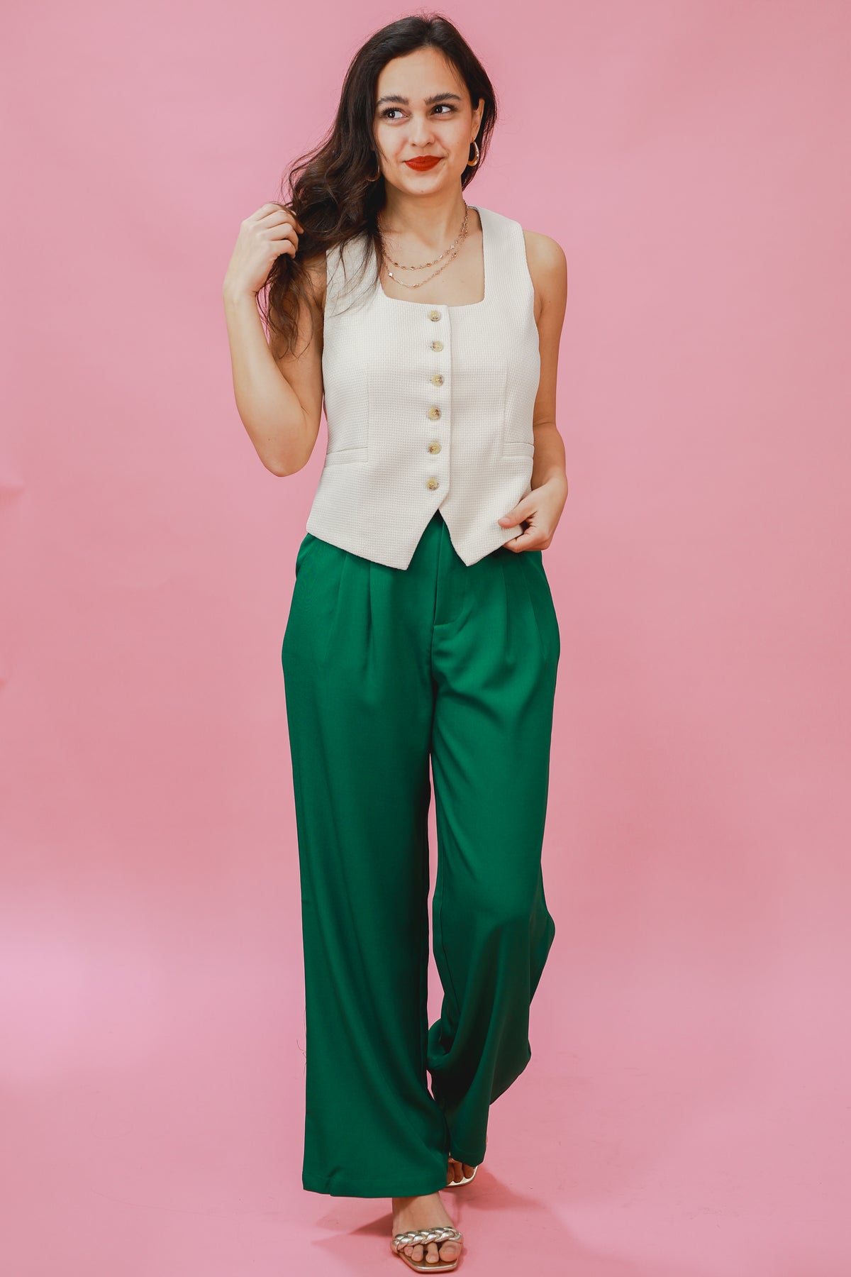Style Match Trousers In Kelly Green-eesome-Southern House