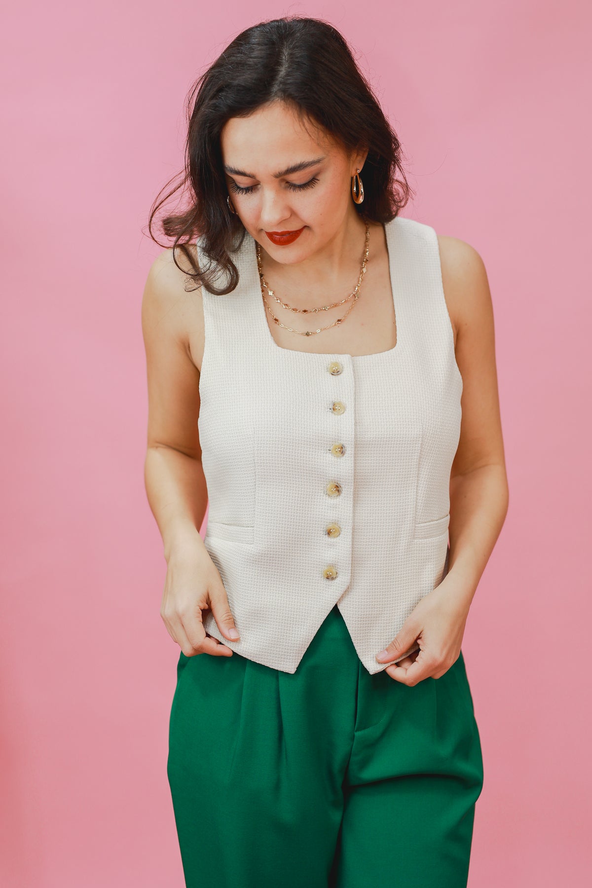 Total Clover Necklace In Gold-Necklace-Joia-Southern House