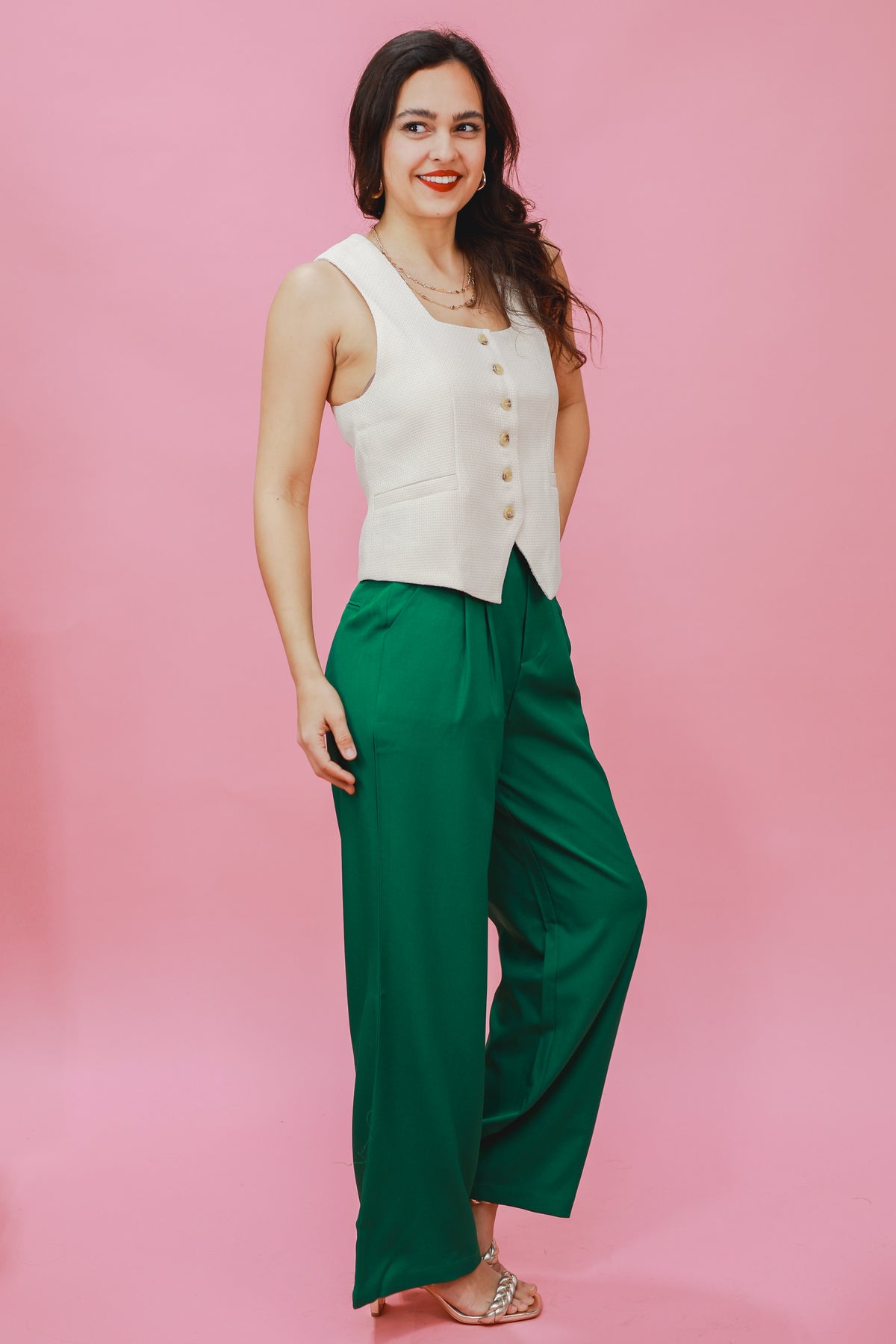 Style Match Trousers In Kelly Green-eesome-Southern House