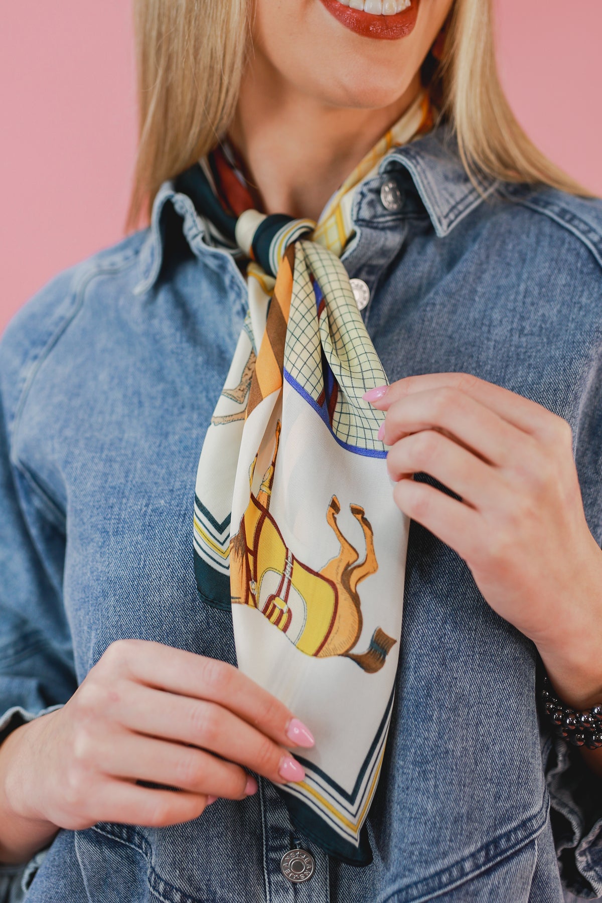 Ready To Ride Scarf In Navy-Scarf-Joia-Southern House