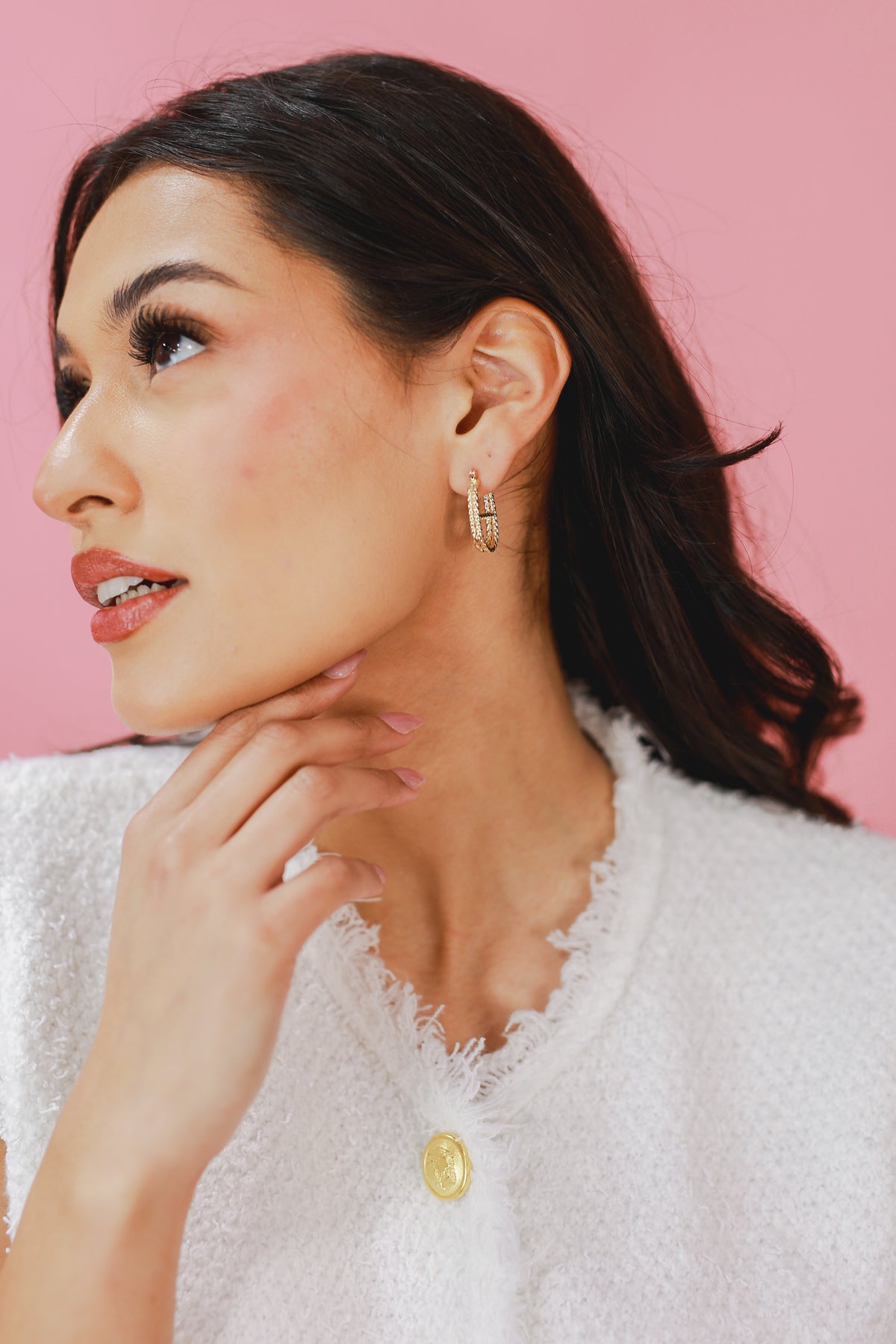 Sweetly Stunning Earrings In Gold-Earrings-Joia-Southern House