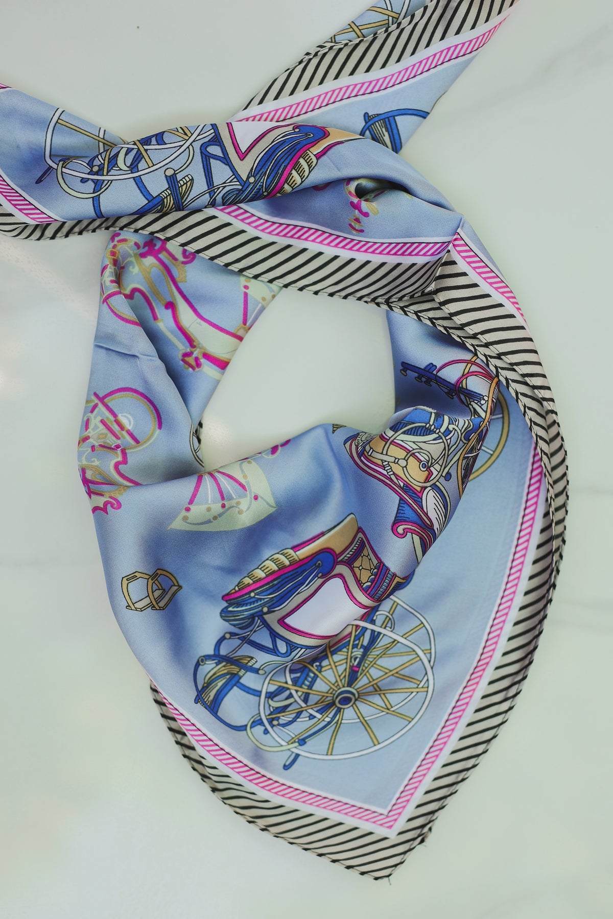 Royal Carriage Scarf - Denim Blue-Joia-Southern House