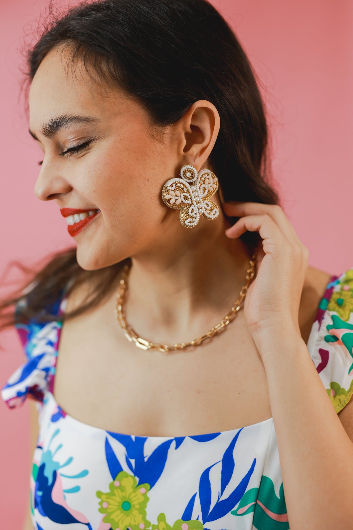 Good As Gold Butterfly Earrings-Southern House-Southern House