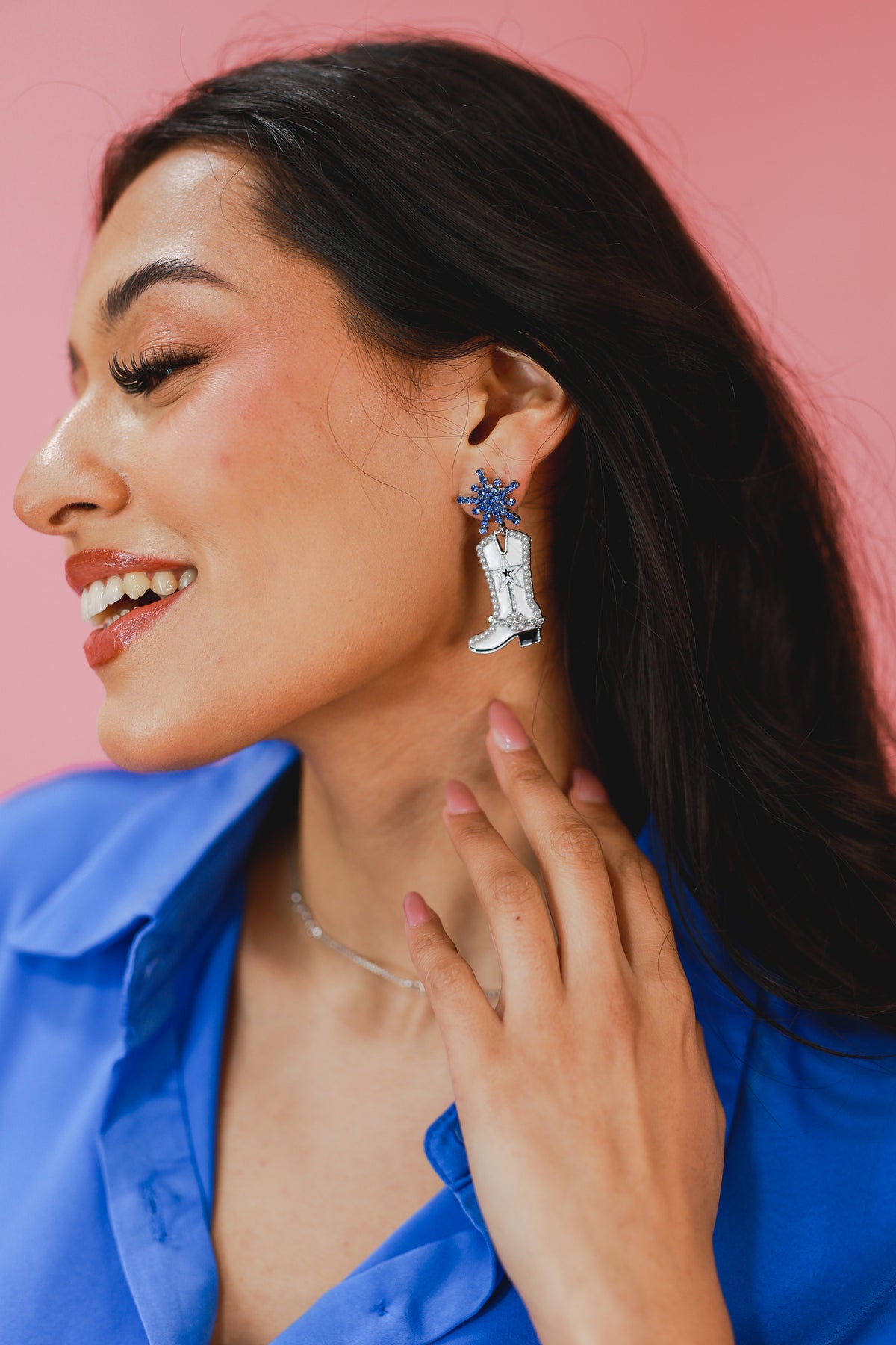 Shine On Cowboy Boot Earrings-Earrings-Medy Jewelry-Southern House