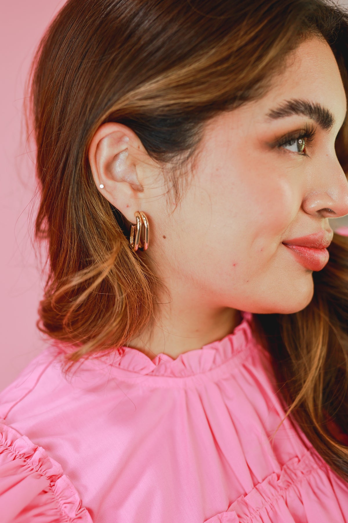 Whispering Angel Earrings In Gold-Southern House-Southern House