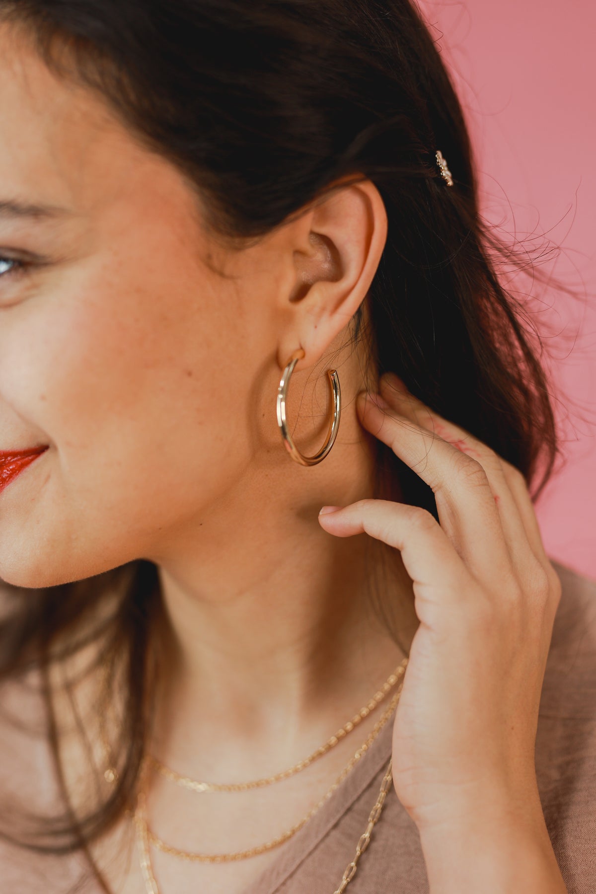 You're The One Hoops In Gold-Earrings-Southern House-Southern House