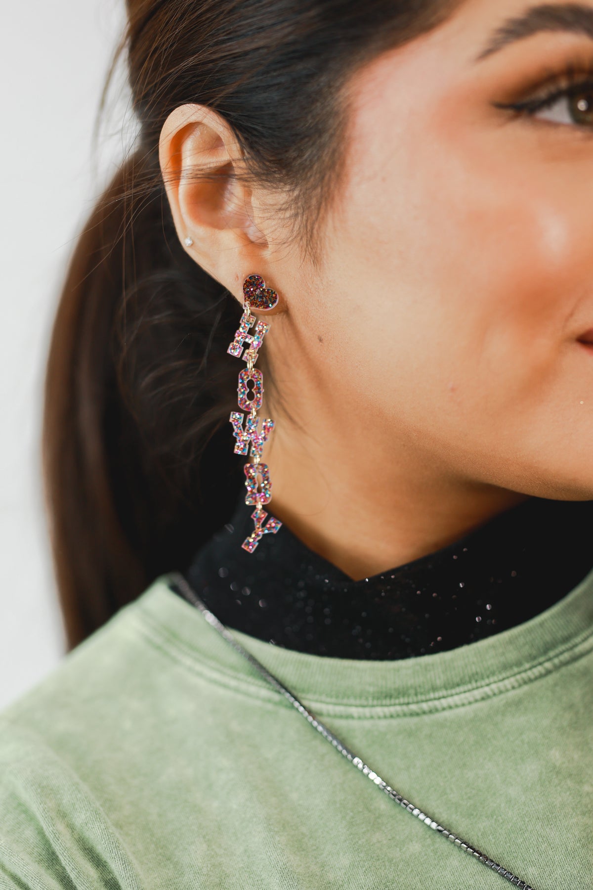 Howdy Sparkle Acrylic Earrings-Earrings-Sam Mi Jewelry-Southern House