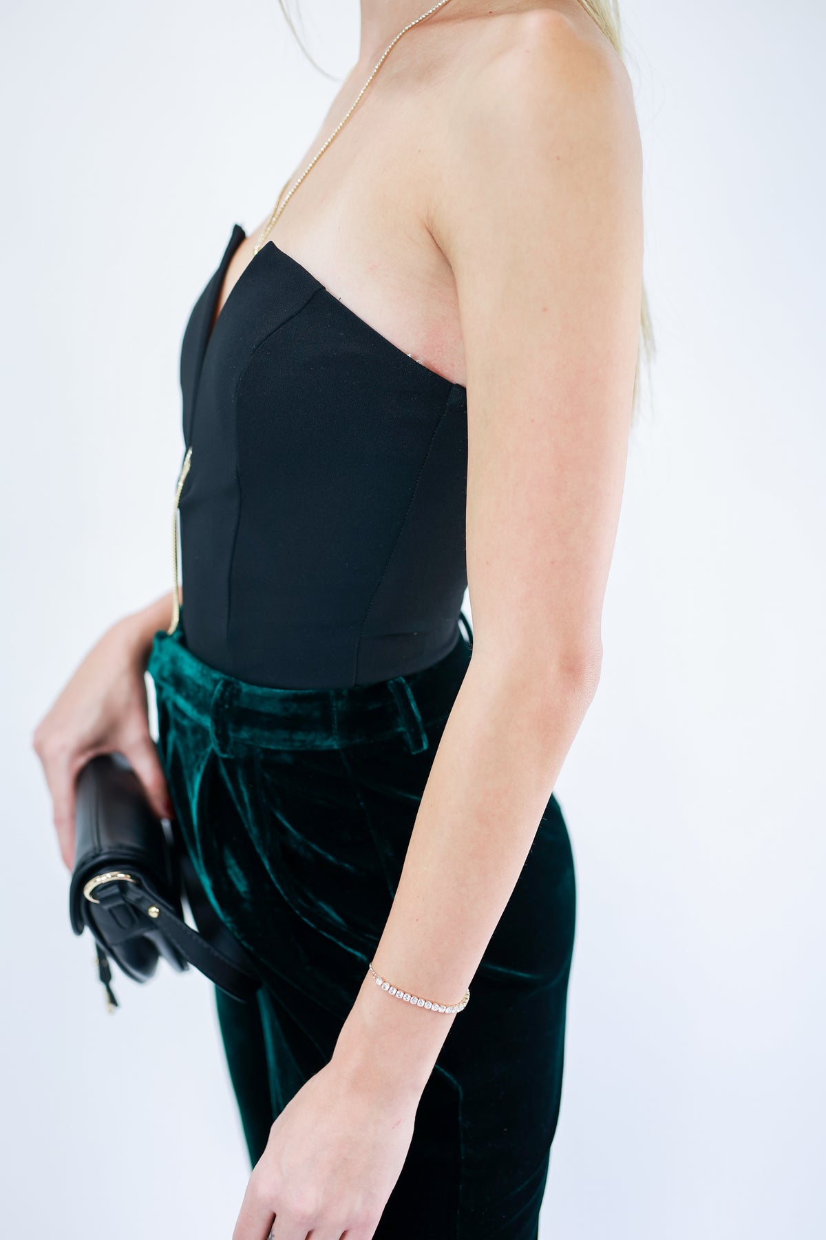 Sparkle And Glam Adjustable Bracelet In Gold-Bracelet-Sam Mi Jewelry-Southern House