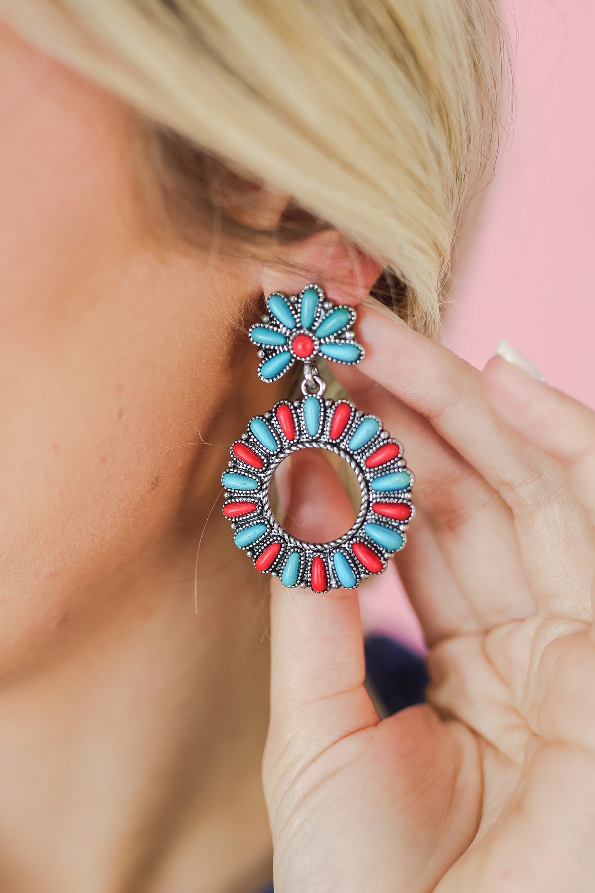 Love For Cowgirls Earrings - Red-Southern House-Southern House