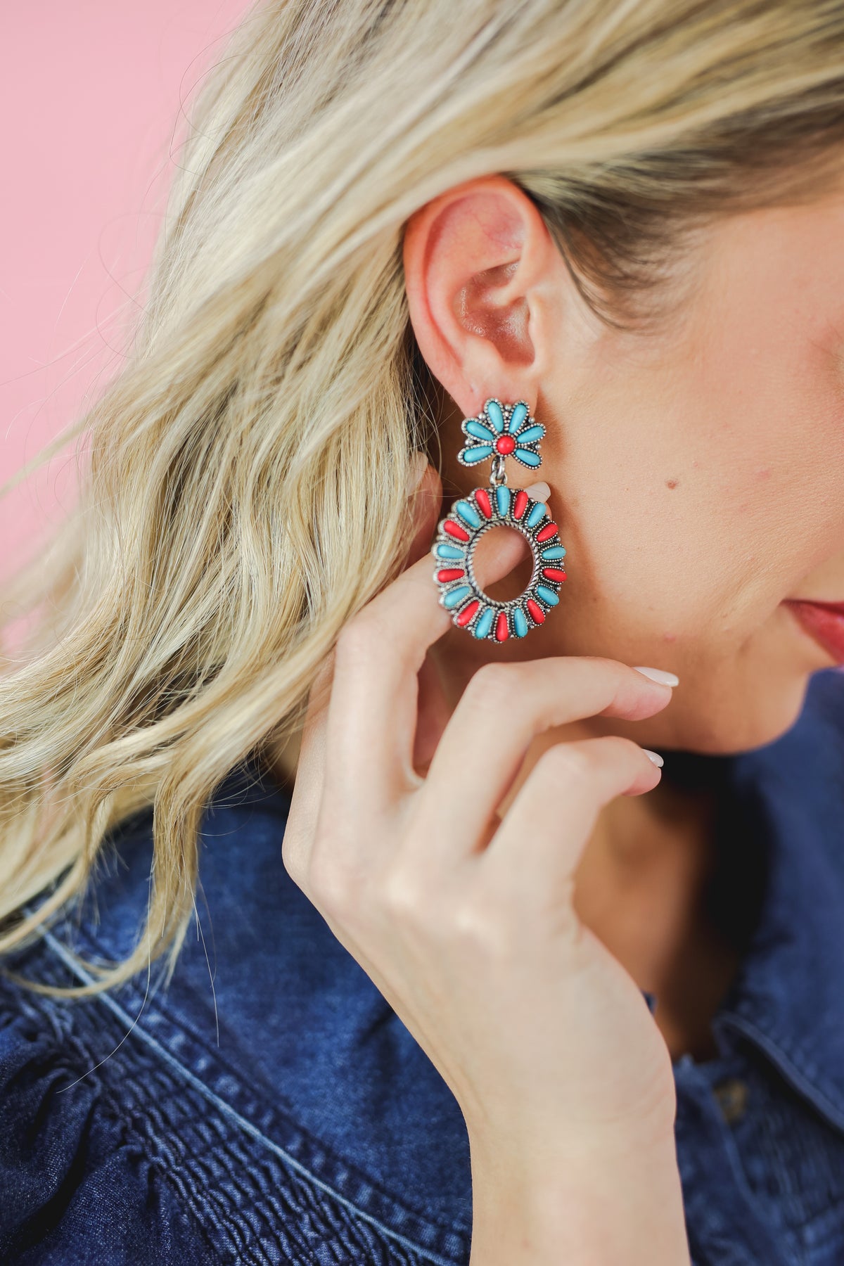 Love For Cowgirls Earrings - Red-Southern House-Southern House