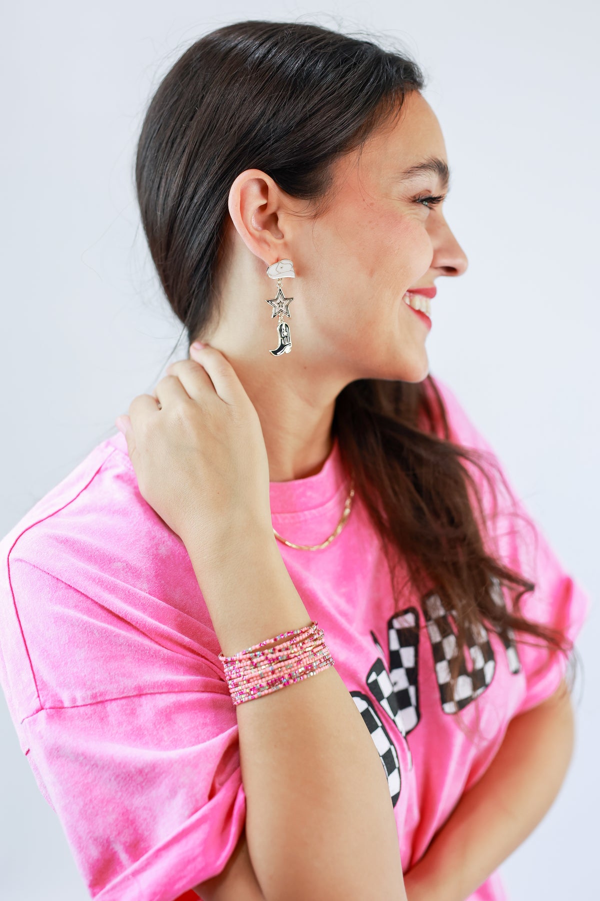 Rodeo Chic Earrings In Black-Earrings-Southern House-Southern House