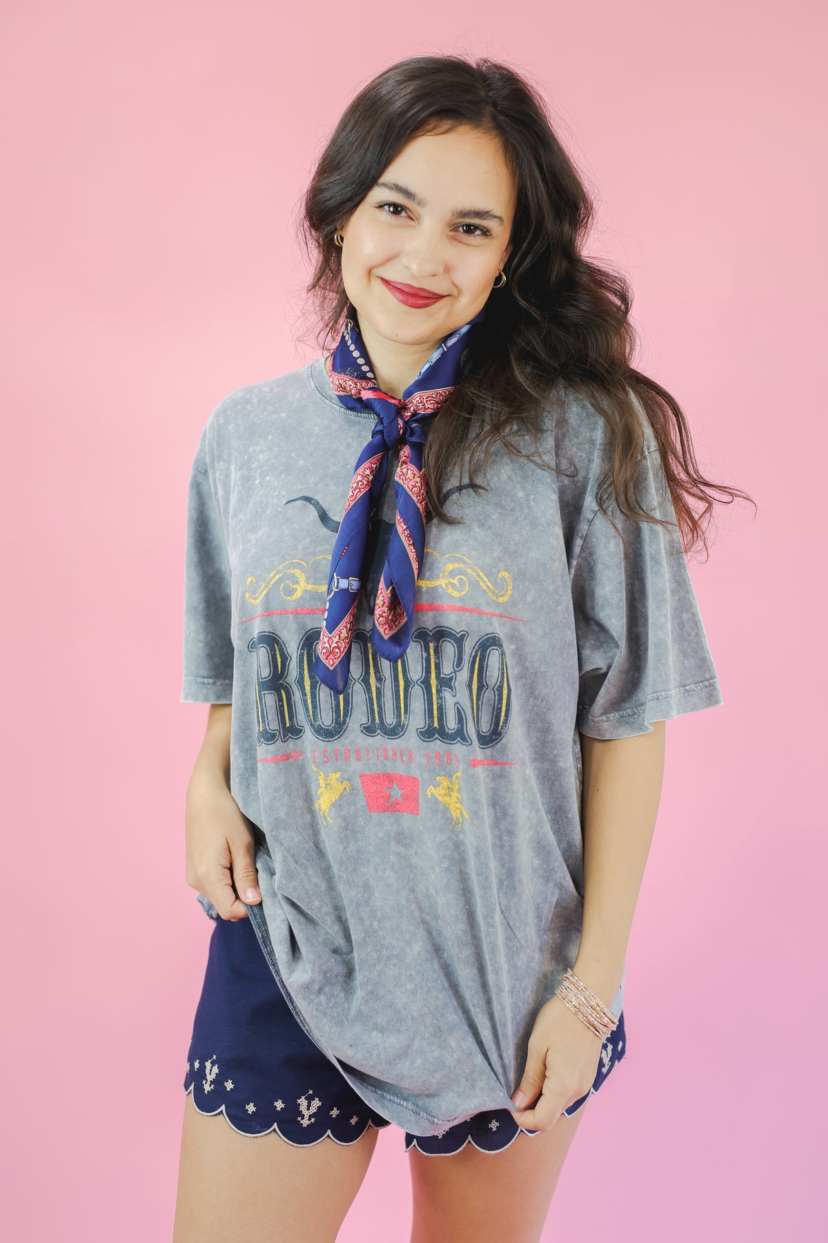 American Proud Scarf -Navy-Southern House-Southern House