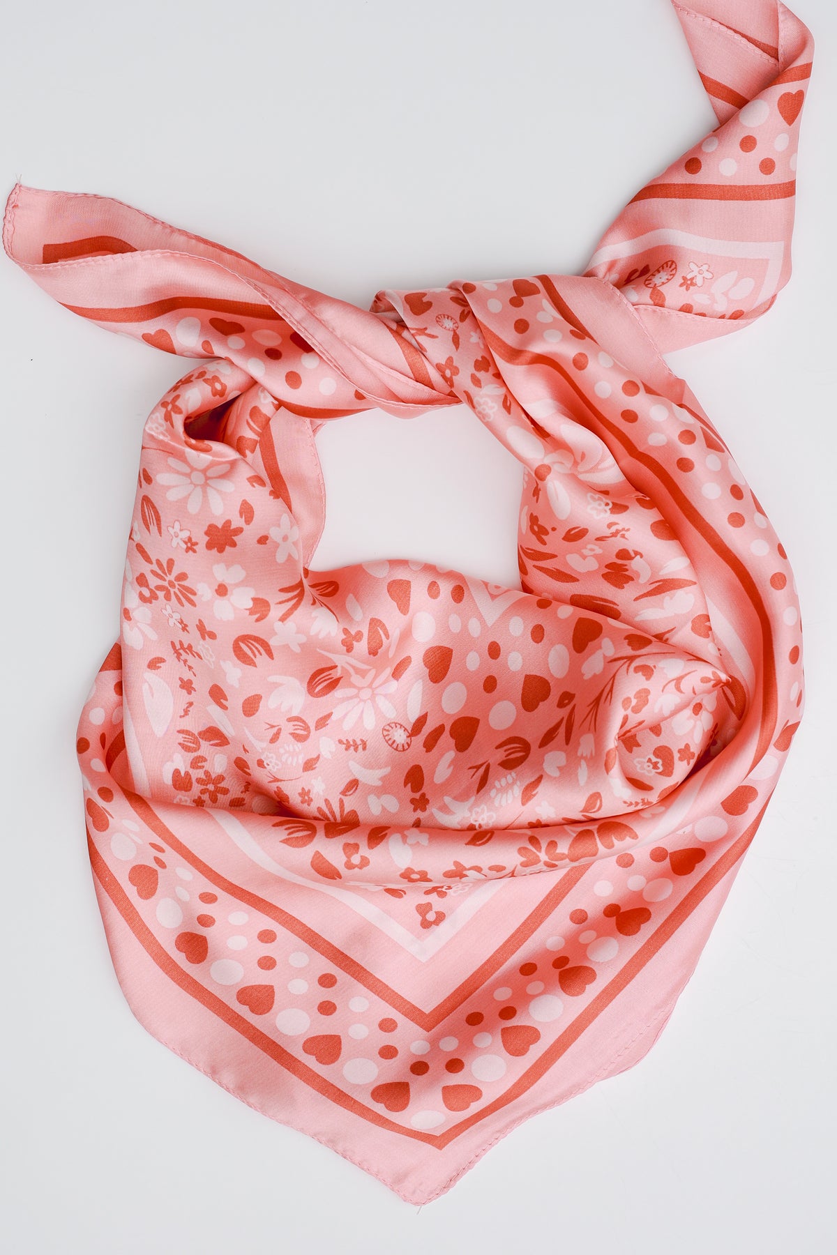 Lucky Kind Scarf In Coral-Southern House-Southern House