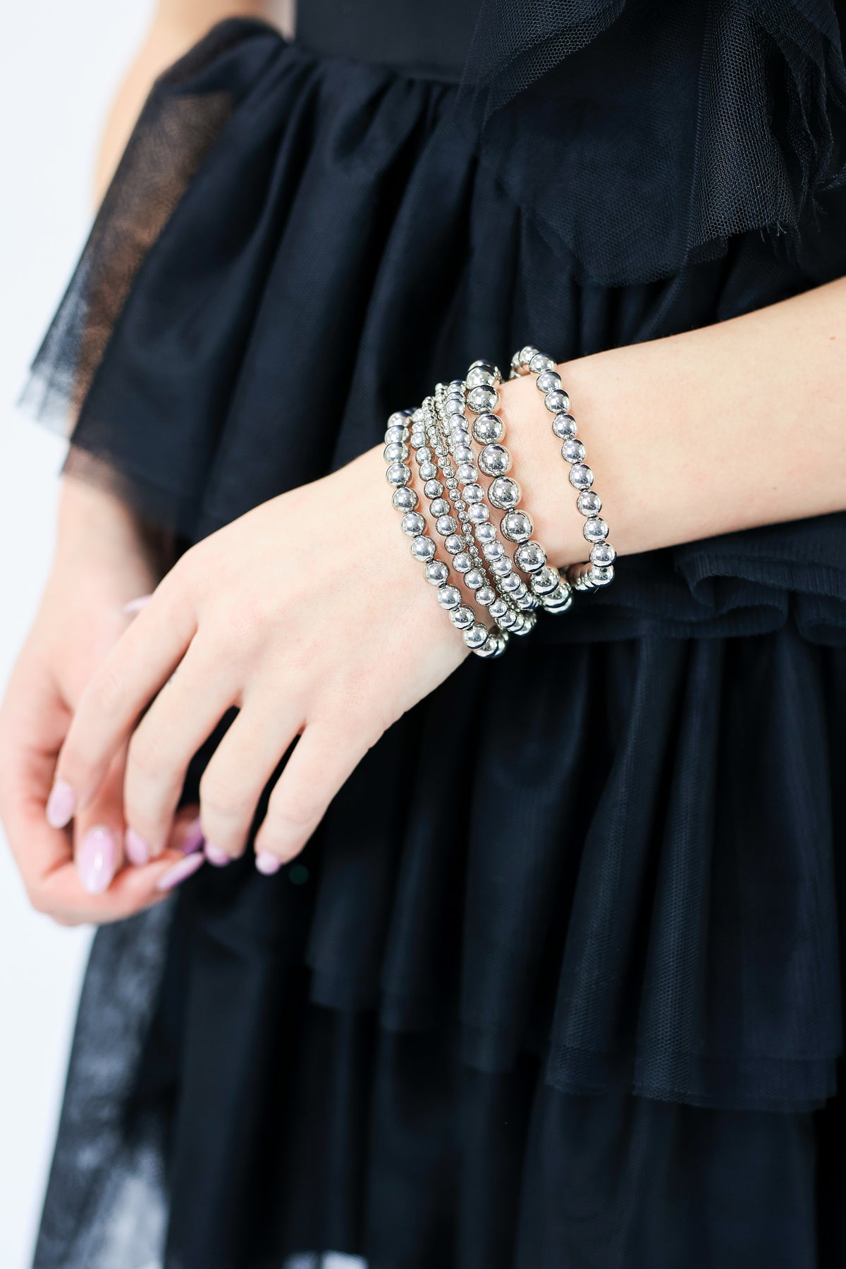 Everyday Layers Bracelet Stack In Silver-Bracelet-Southern House-Southern House