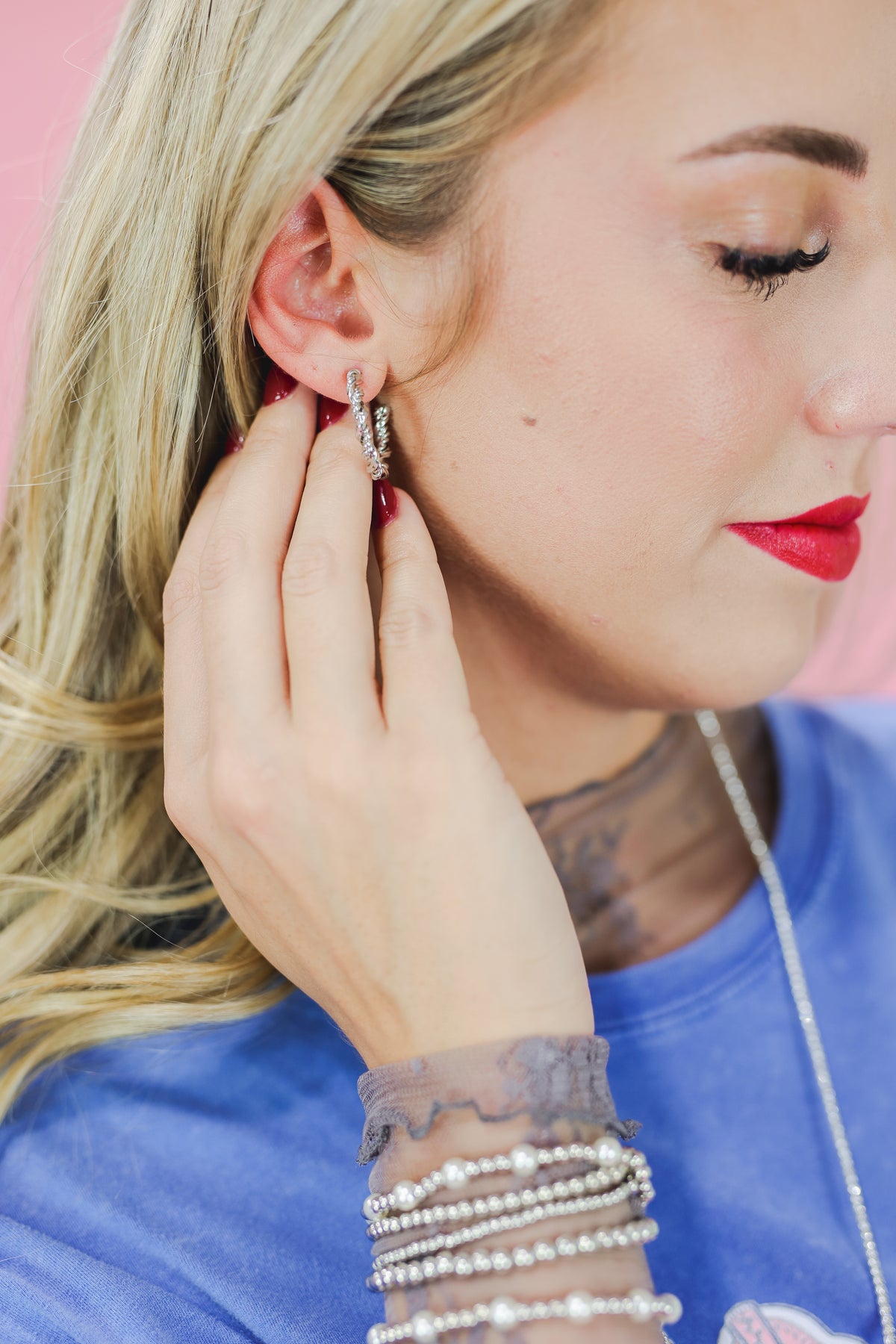 Thousand Stars Earrings In Silver-Southern House-Southern House