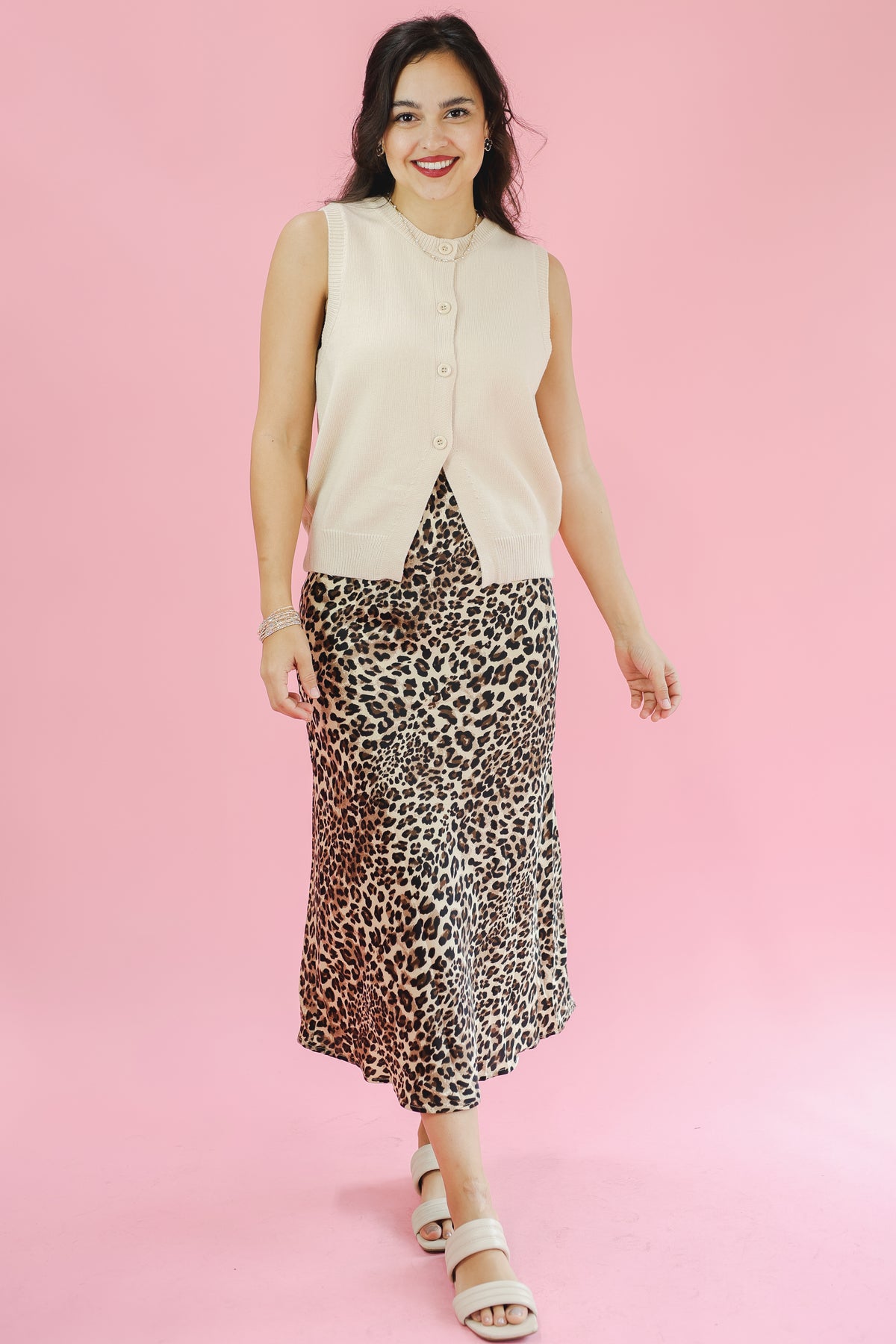 Knit And Calm Tank - Cream-Le lis-Southern House