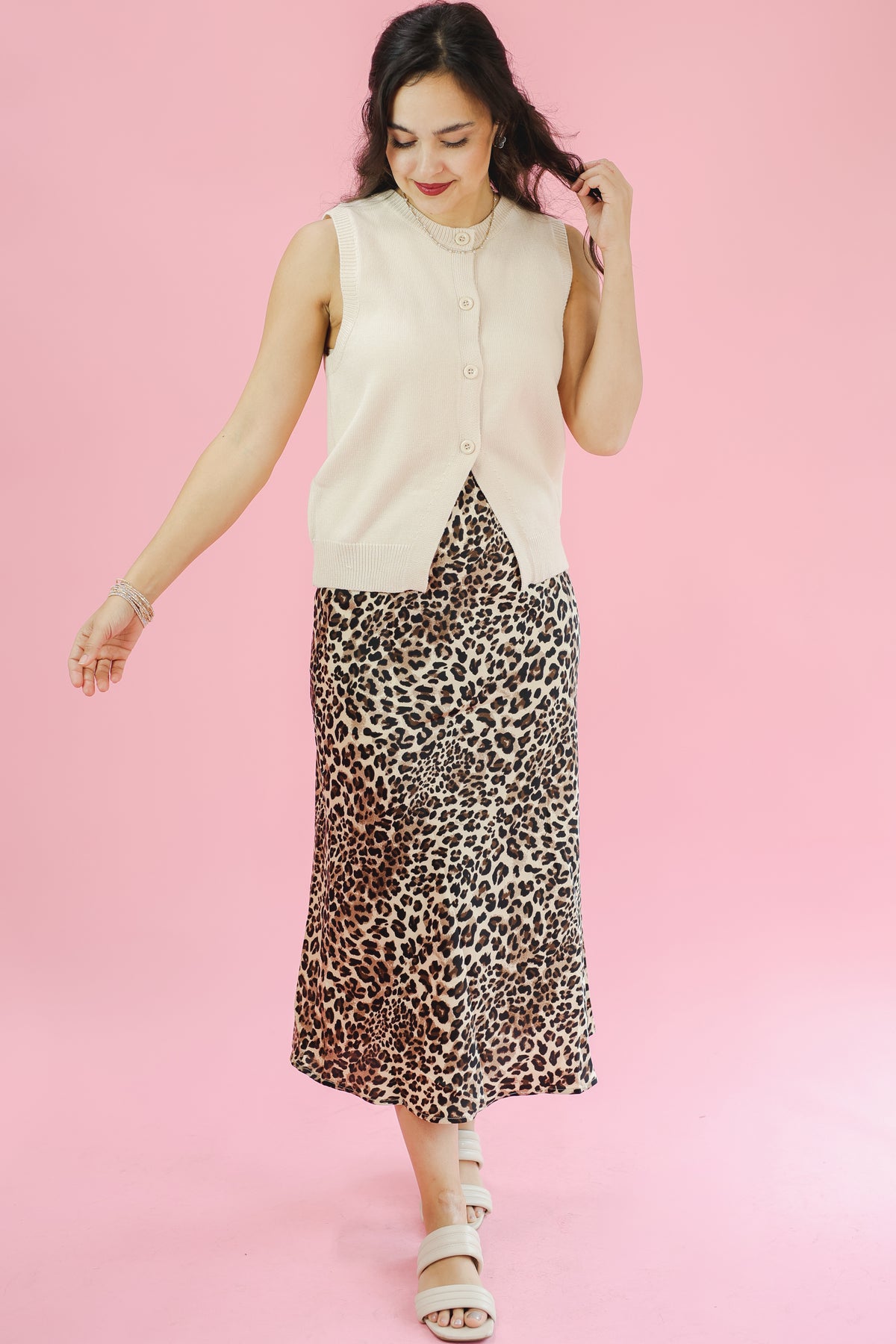 Knit And Calm Tank - Cream-Le lis-Southern House