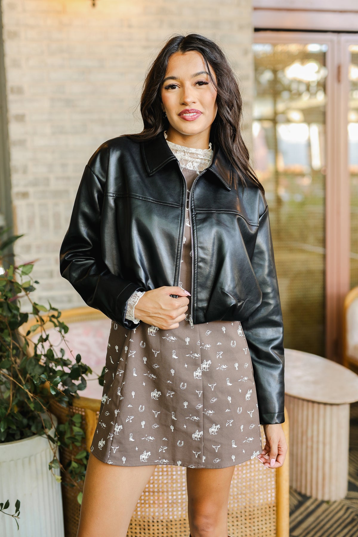 Lennox Cropped Jacket- Black-Kimono/Cardigan/Jacket/Hoodie-Small-Southern House