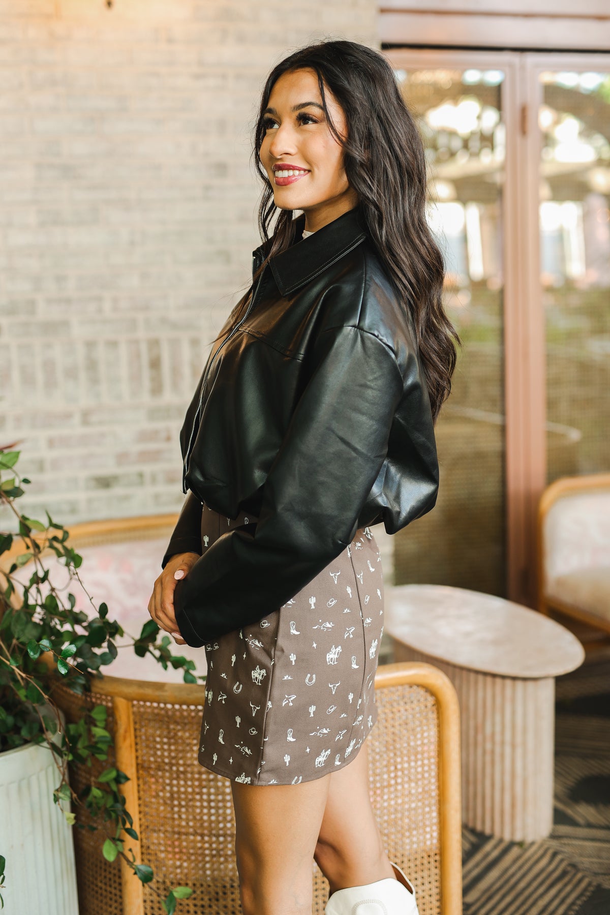 Lennox Cropped Jacket- Black-Kimono/Cardigan/Jacket/Hoodie-Southern House