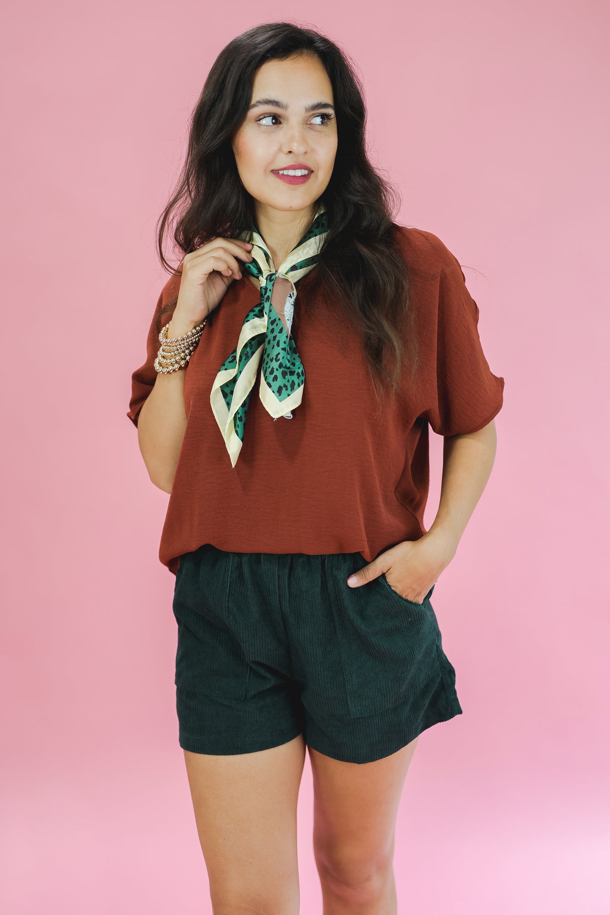 Living In Style Shift Top In Chocolate-entro-Southern House