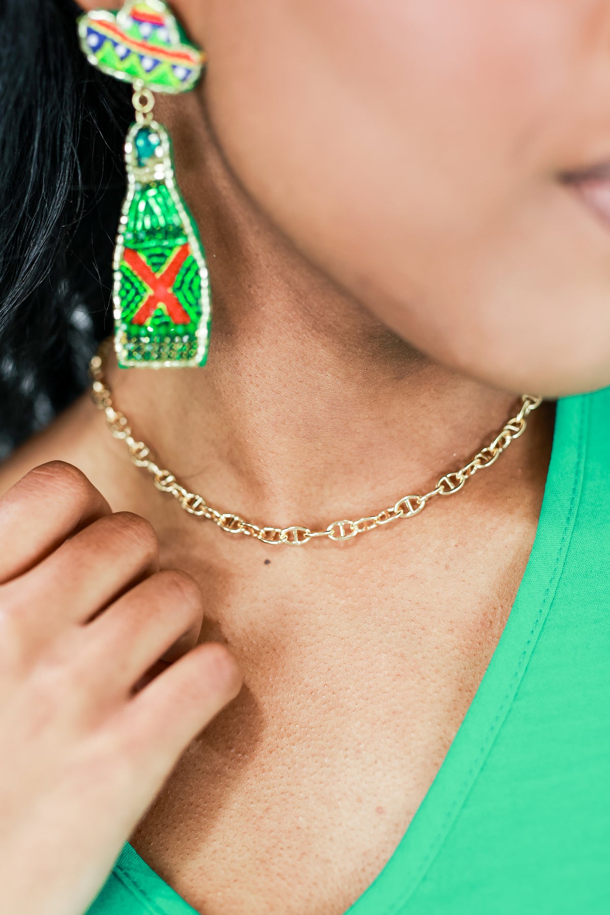 Summer In Bliss Necklace In Gold-Necklace-joia-Southern House