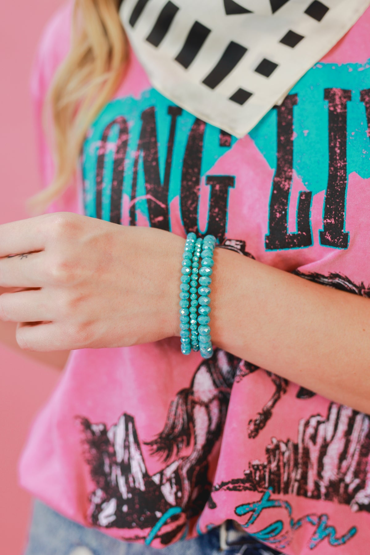 Spirit Bracelet Stack In Turquoise-Bracelet-Sam Mi Jewelry-Southern House
