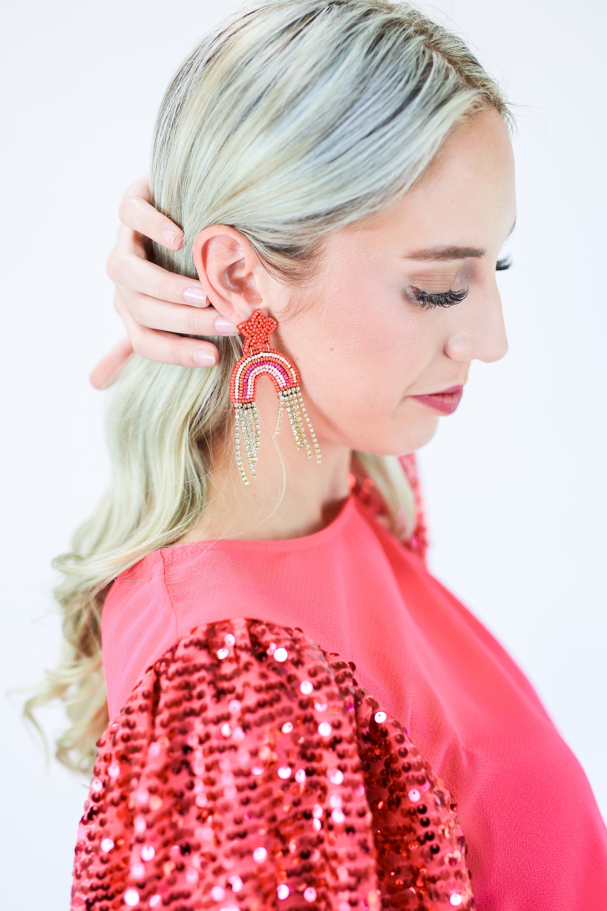 Mood Changer Earrings In Red-Earrings-Golden Stella-Southern House