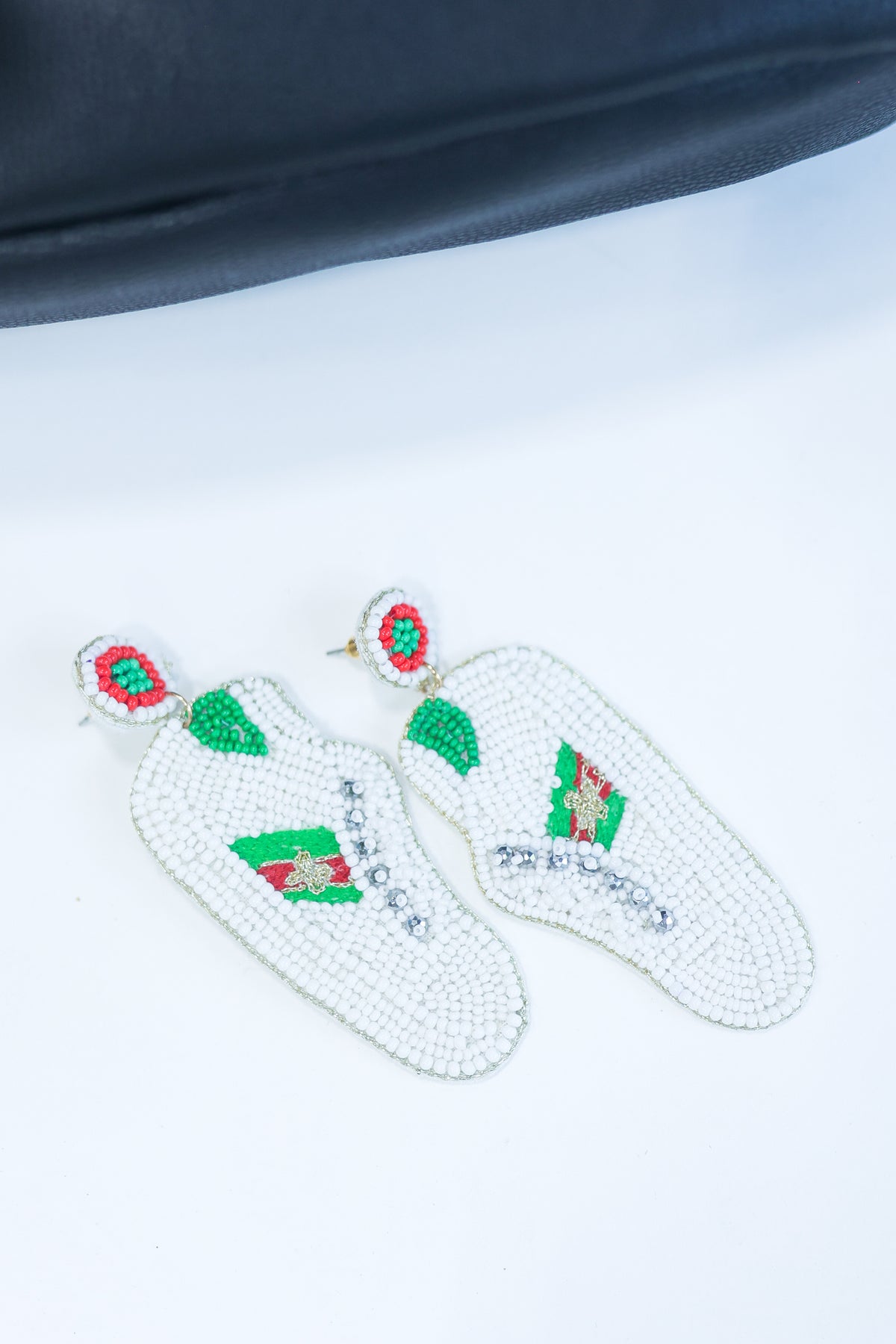 Luxe Sneaker Earrings In White-Earrings-US Jewelry House-Southern House