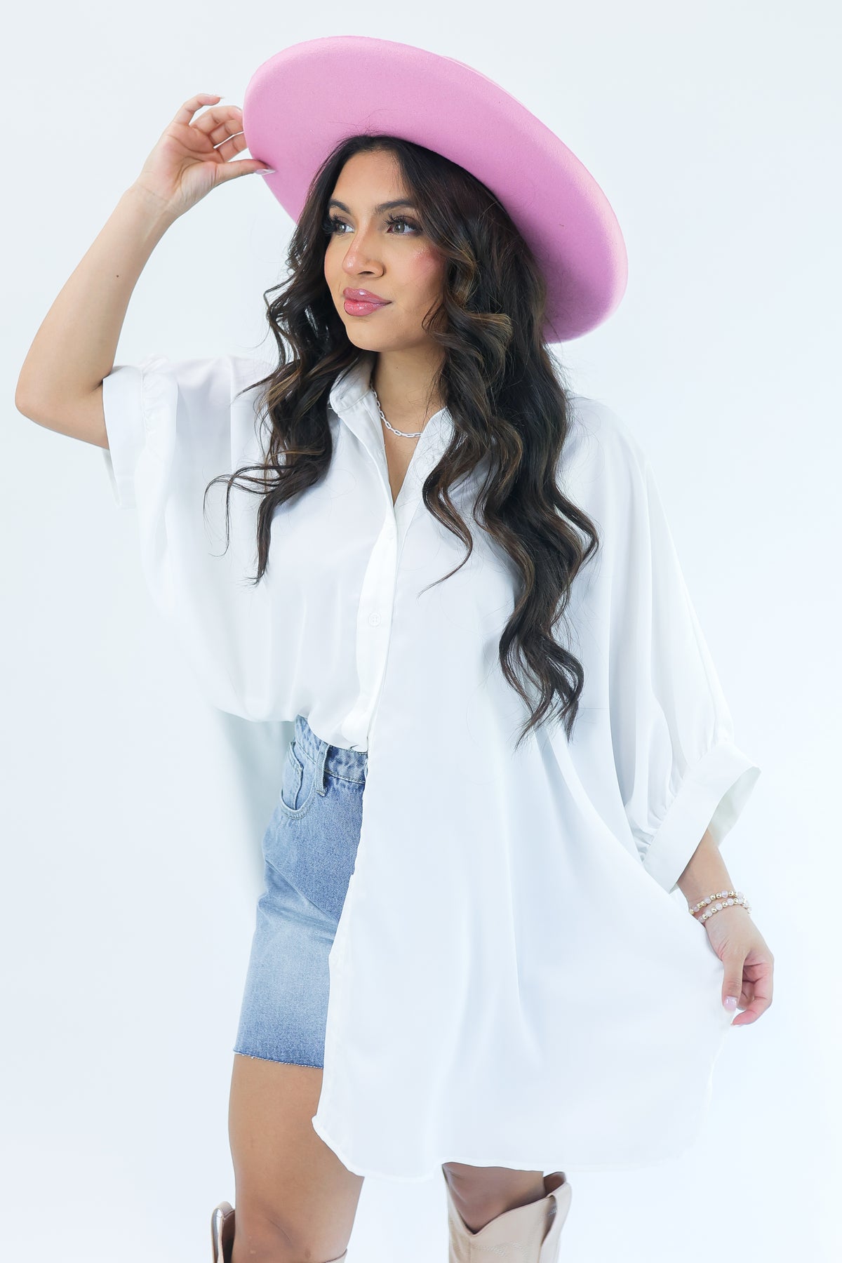 Energy Matched Chain Necklace In White-Necklace-Joia-Southern House