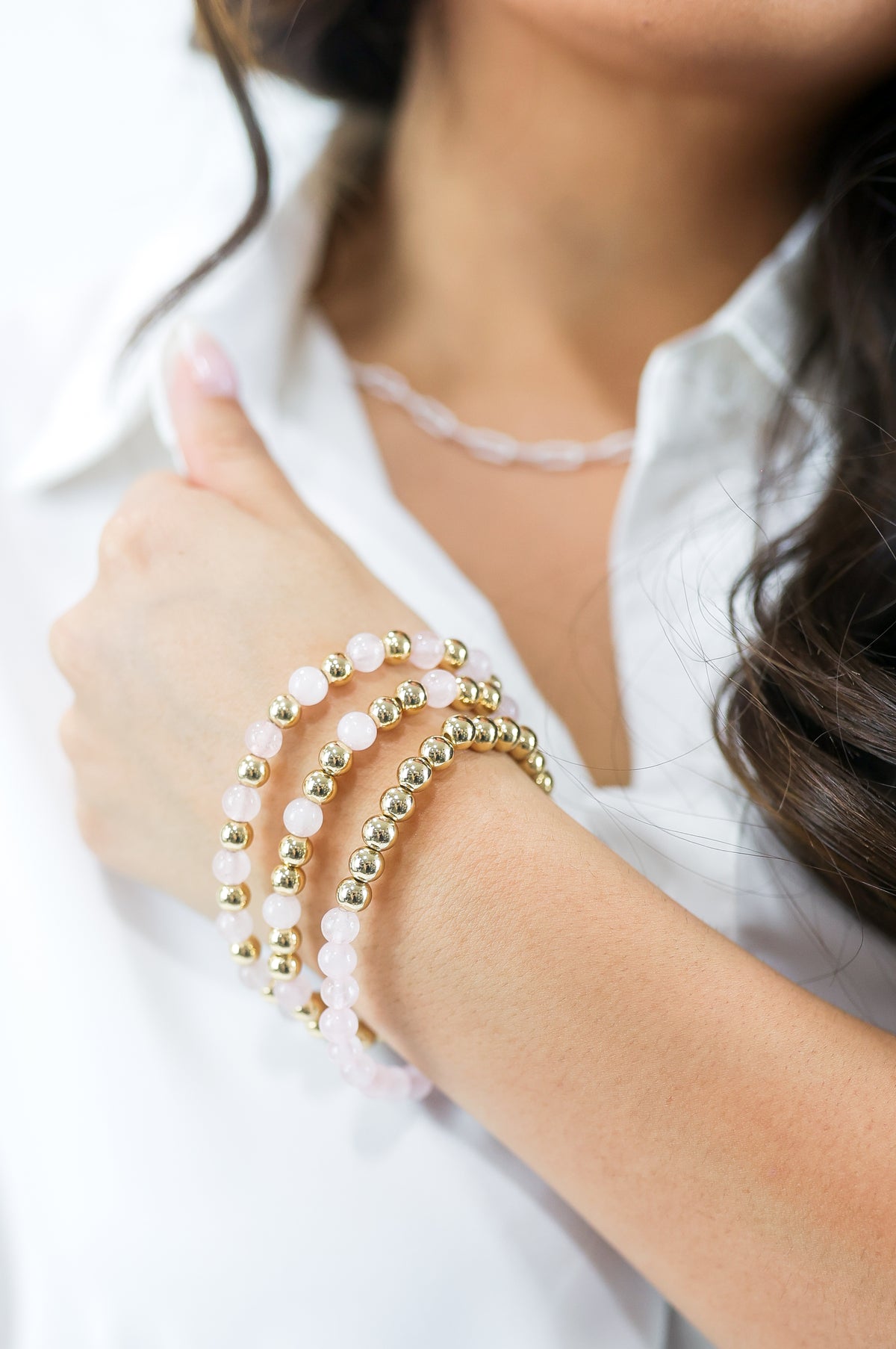 The Little Things Bracelet Stack In Blush-Bracelet-Joia-Southern House