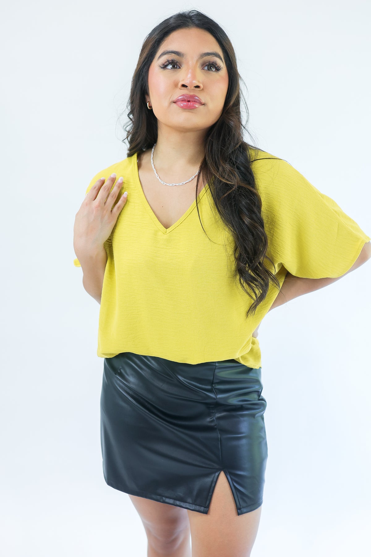 Living With Style Shift Top In Golden Honey-Shirts/Top-Entro-Southern House
