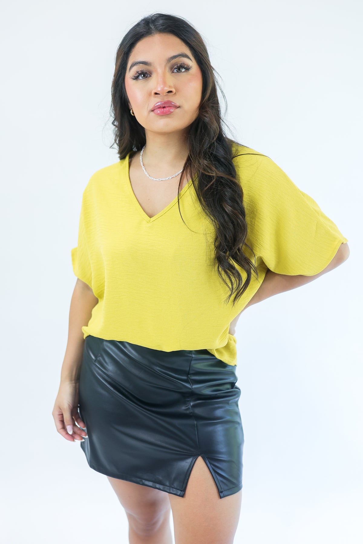 Living With Style Shift Top In Golden Honey-Shirts/Top-Entro-Southern House