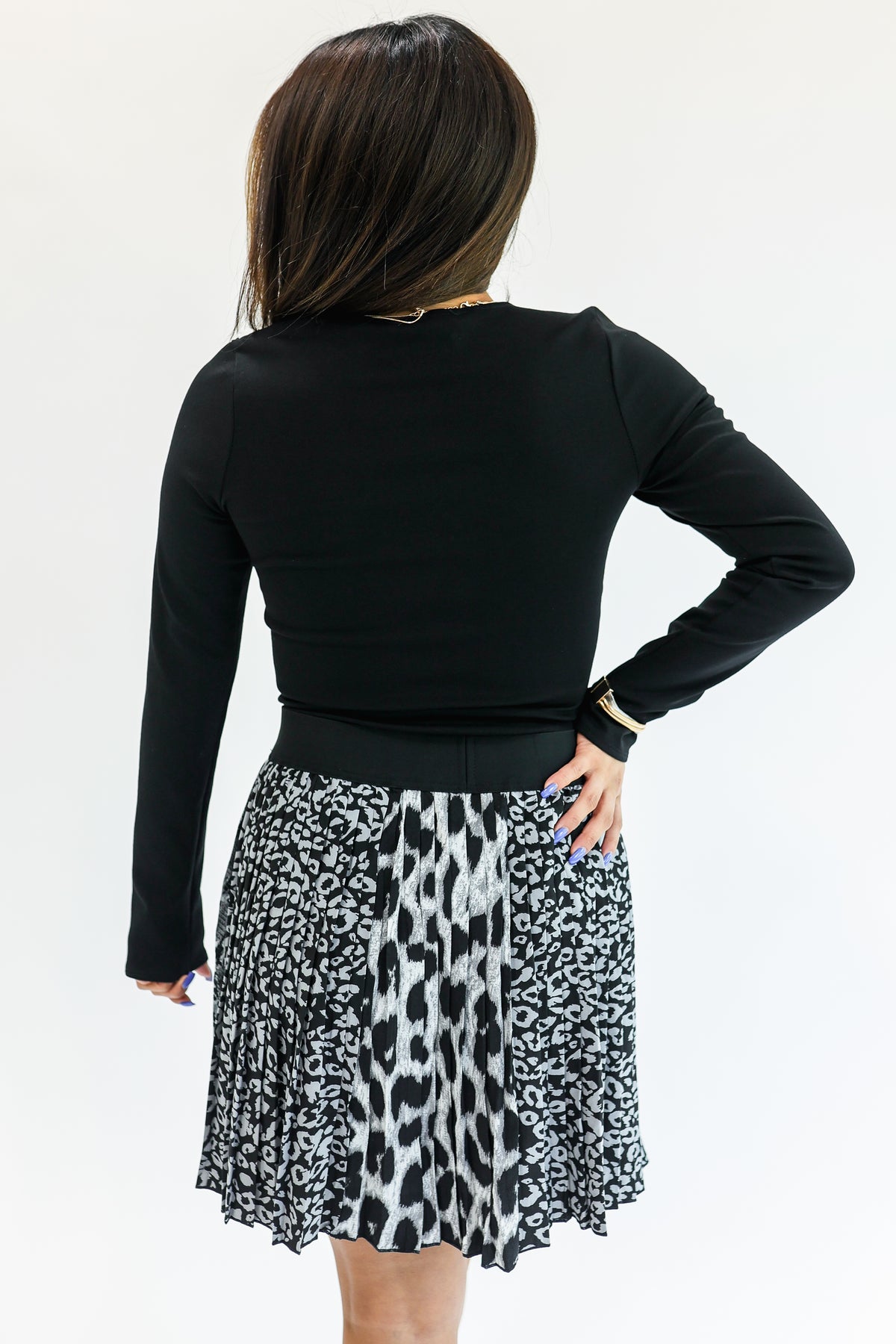 Ultimate Glam Pleated Skirt In Grey-Skirt-Oddi-Southern House