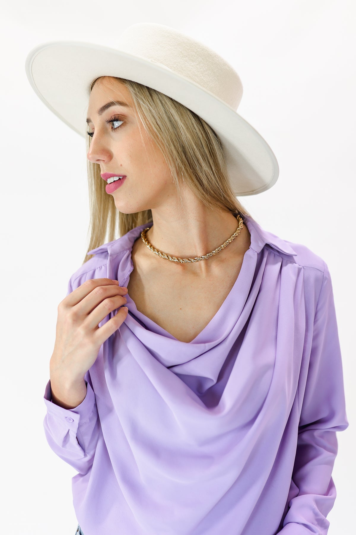 Grand Details Twisted Rope Metal Necklace-Necklace-Joia-Southern House