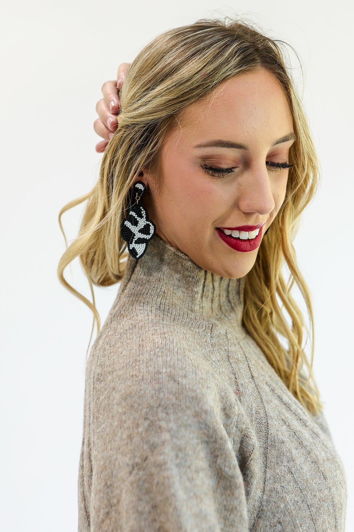 Blessed Earrings In Black-Earrings-Southern House-Southern House
