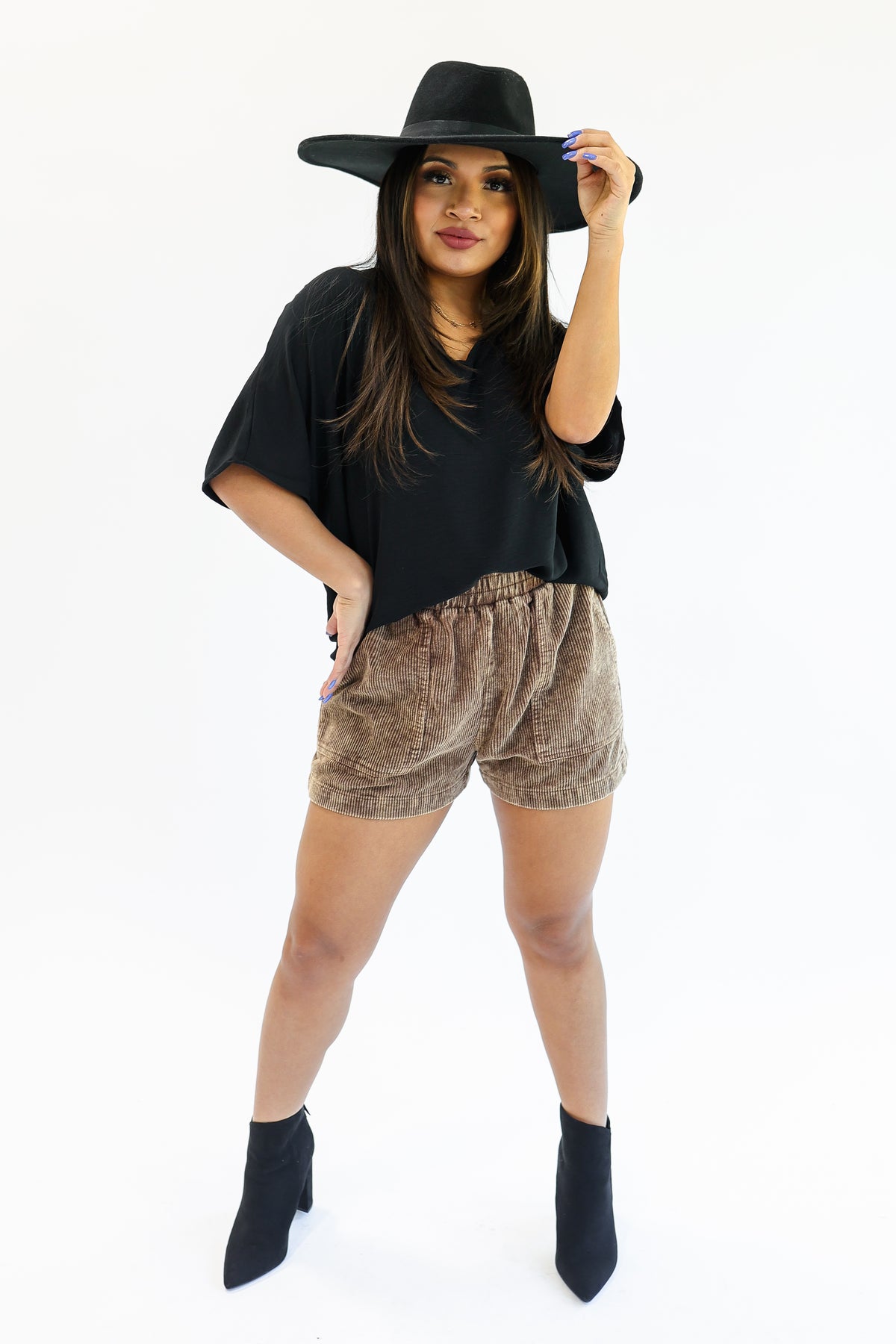 Living With Style Shift Top In Black-Shirt/Tops-Entro-Southern House