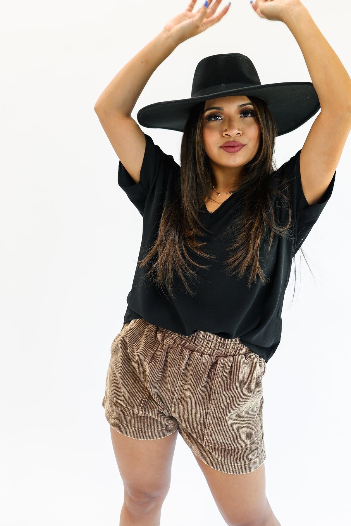 Living With Style Shift Top In Black-Shirt/Tops-Entro-Southern House