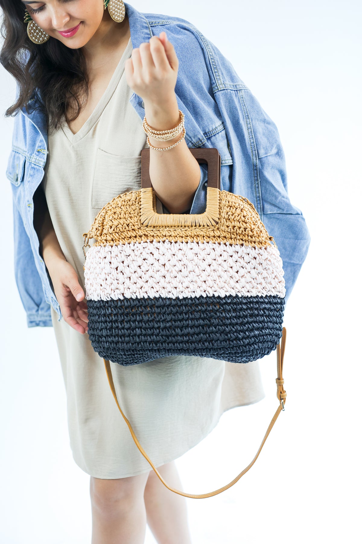 Beach Babe Crossbody In Tan-Bag Boutique-Southern House