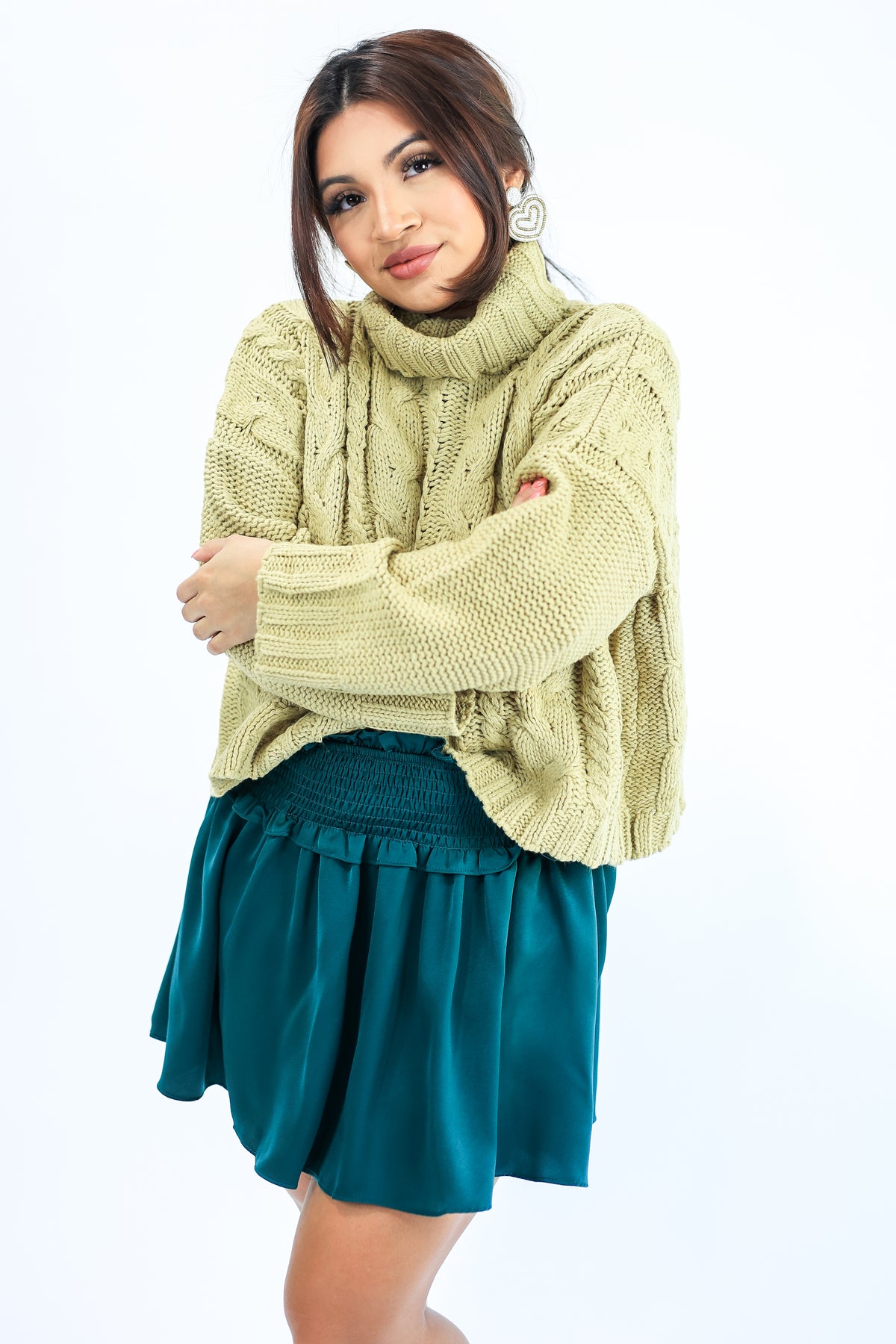 Flirty & Fabulous Skort In Emerald-Skirt-She + Sky-Southern House