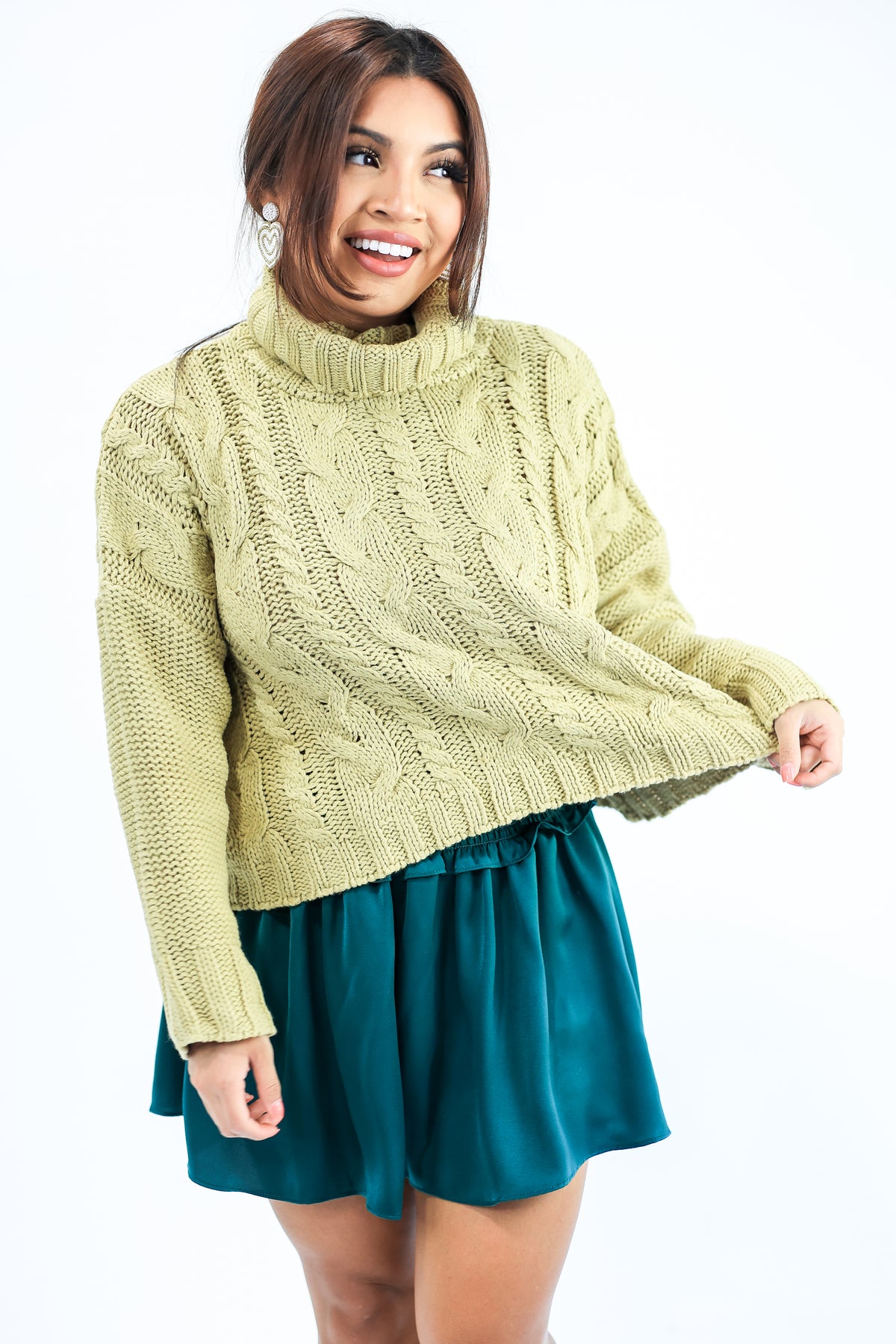 Flirty & Fabulous Skort In Emerald-Skirt-She + Sky-Southern House